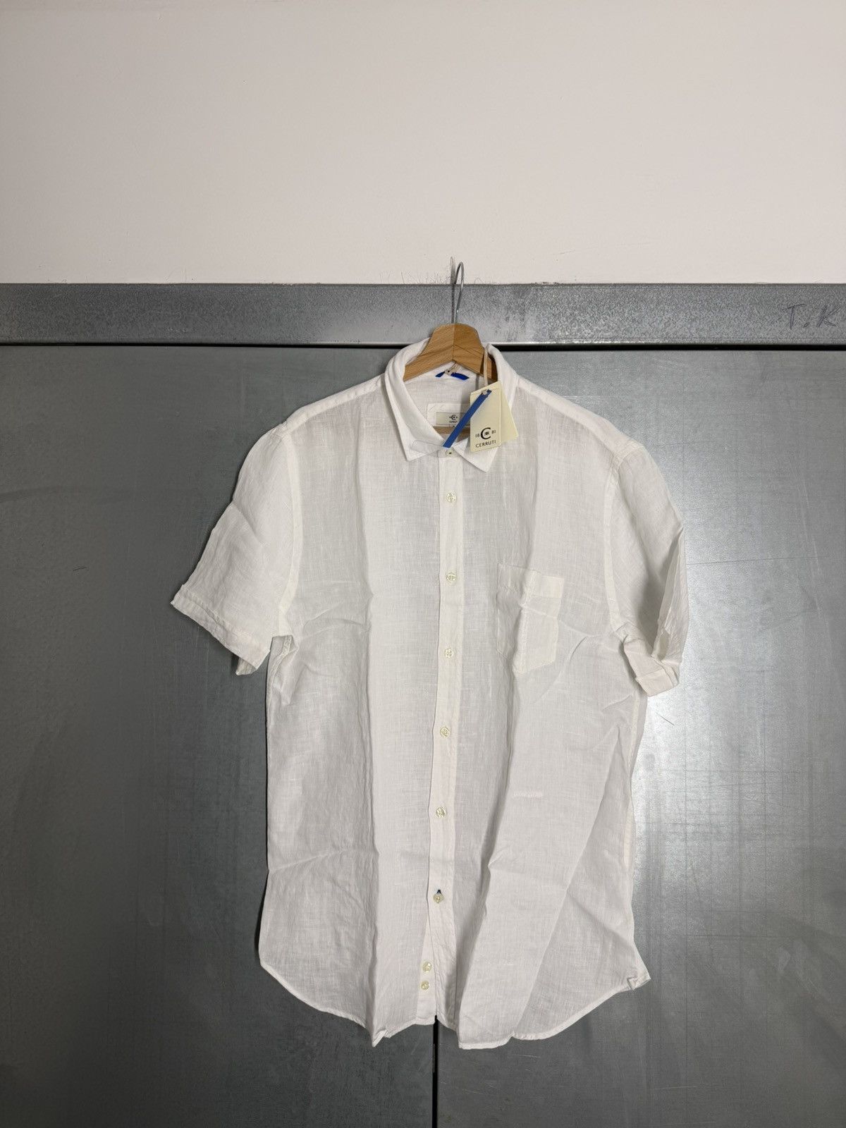 Cerruti 1881 Cerruti 1881 100% Linen Short Sleeve Shirt Size US XL / EU 56 / 4 - 11 Thumbnail