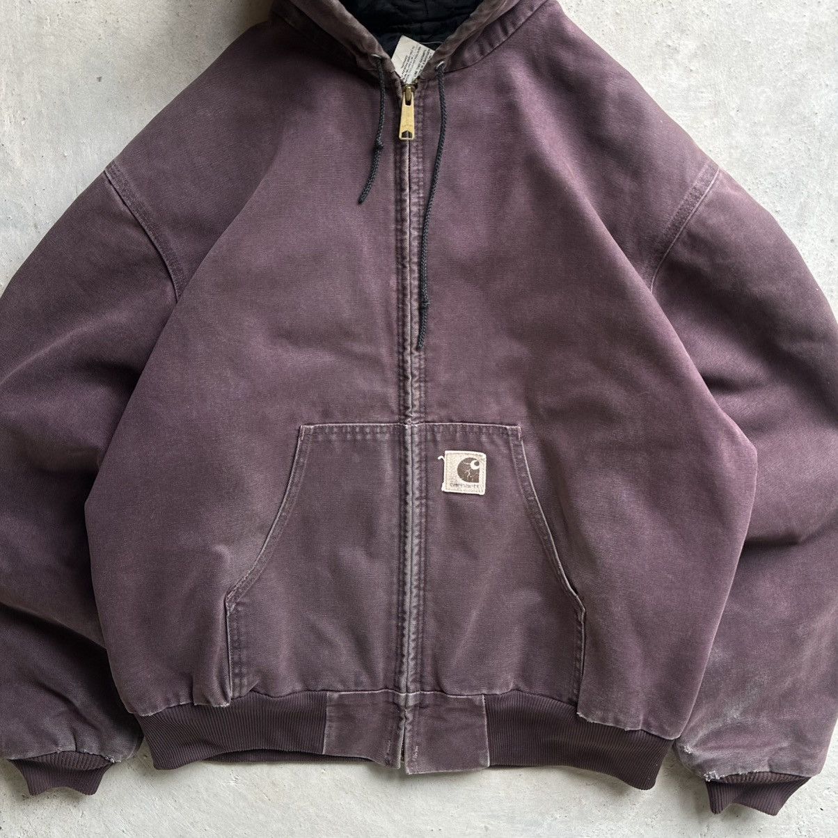 Carhartt Rare!!! Vintage 90s Carhartt J06 BRG Hooded Jacket Boxy XL Size US XL / EU 56 / 4 - 2 Thumbnail