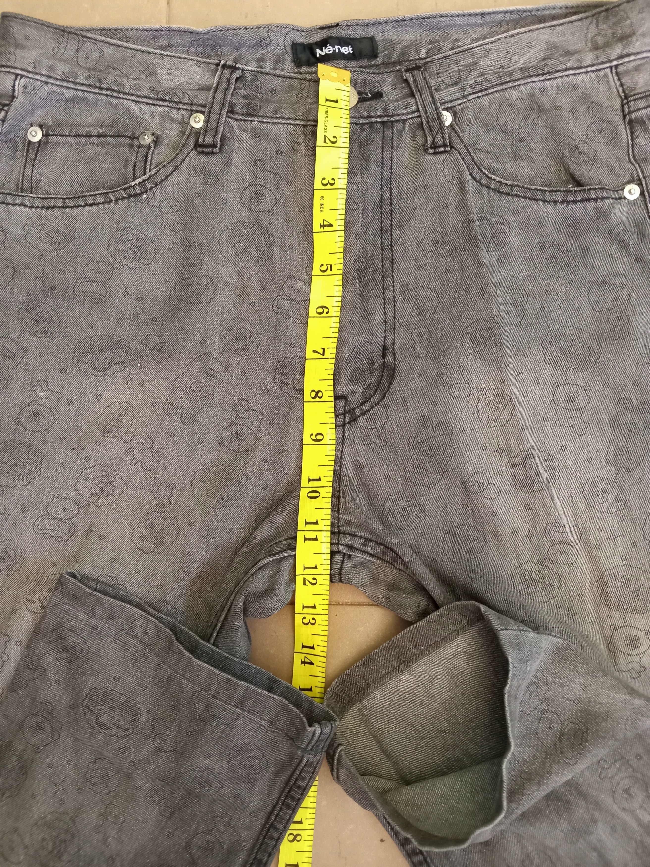 Issey Miyake × Japanese Brand × Ne-Net NE-NET x Suzuki Hiroyuki Japanese Printed Faded Jeans Size US 31 - 4 Thumbnail