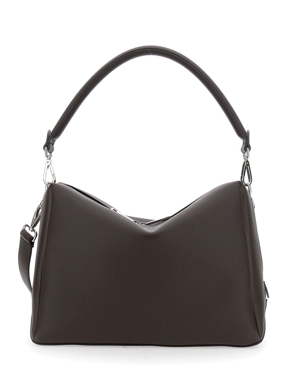 Fendi 'Lui Large' Brown Shoulder Bag with Removable Strap in Leather Man Size ONE SIZE - 1 Thumbnail