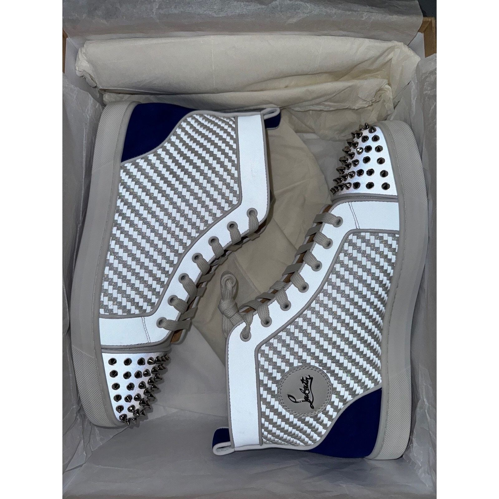 Christian Louboutin Christian Louboutin Lou Spikes Orlato High Top Sneaker Size US 11 / EU 44 - 10 Thumbnail