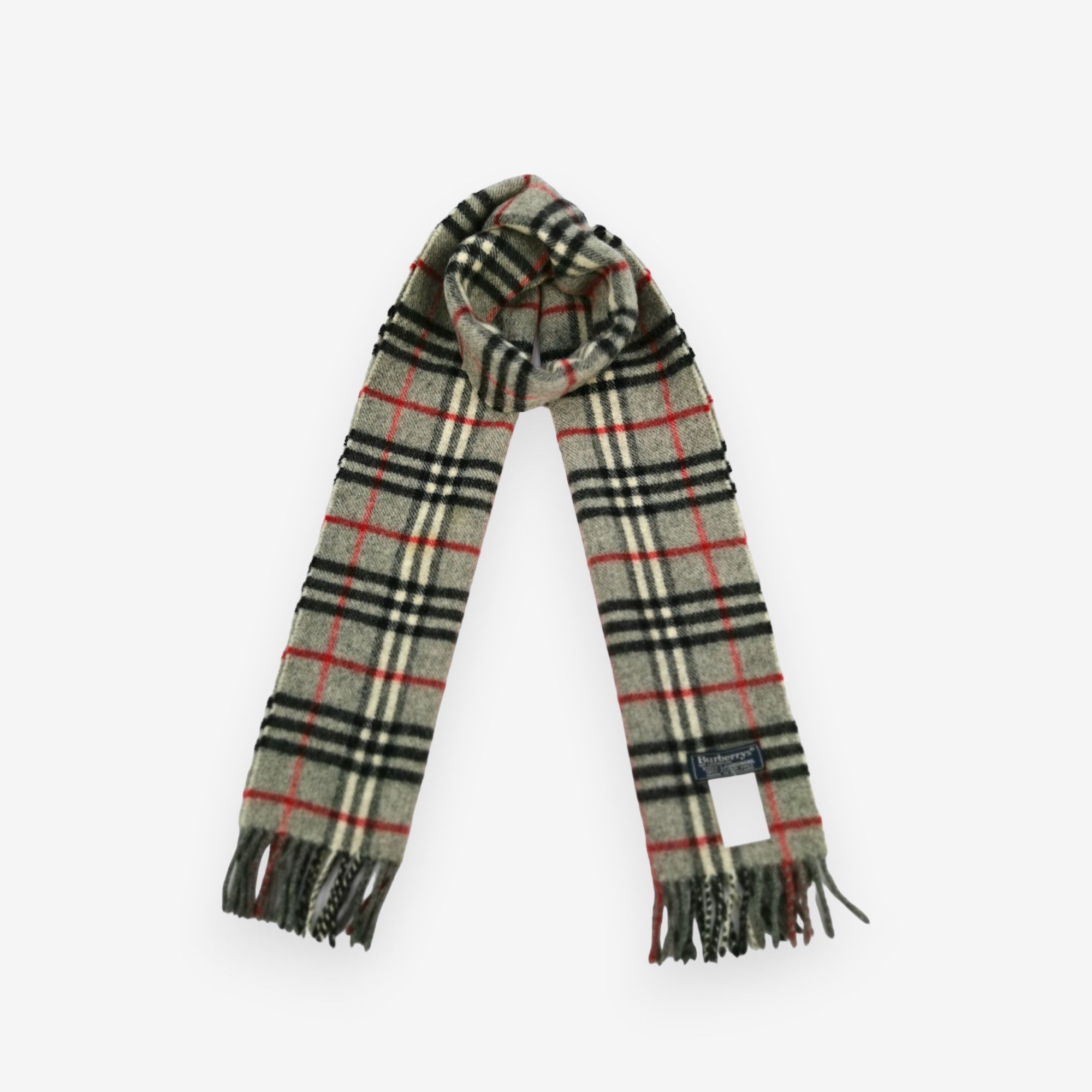 Vintage Burberry Scarf Muffler Wool Cashmere Scarves Accessories