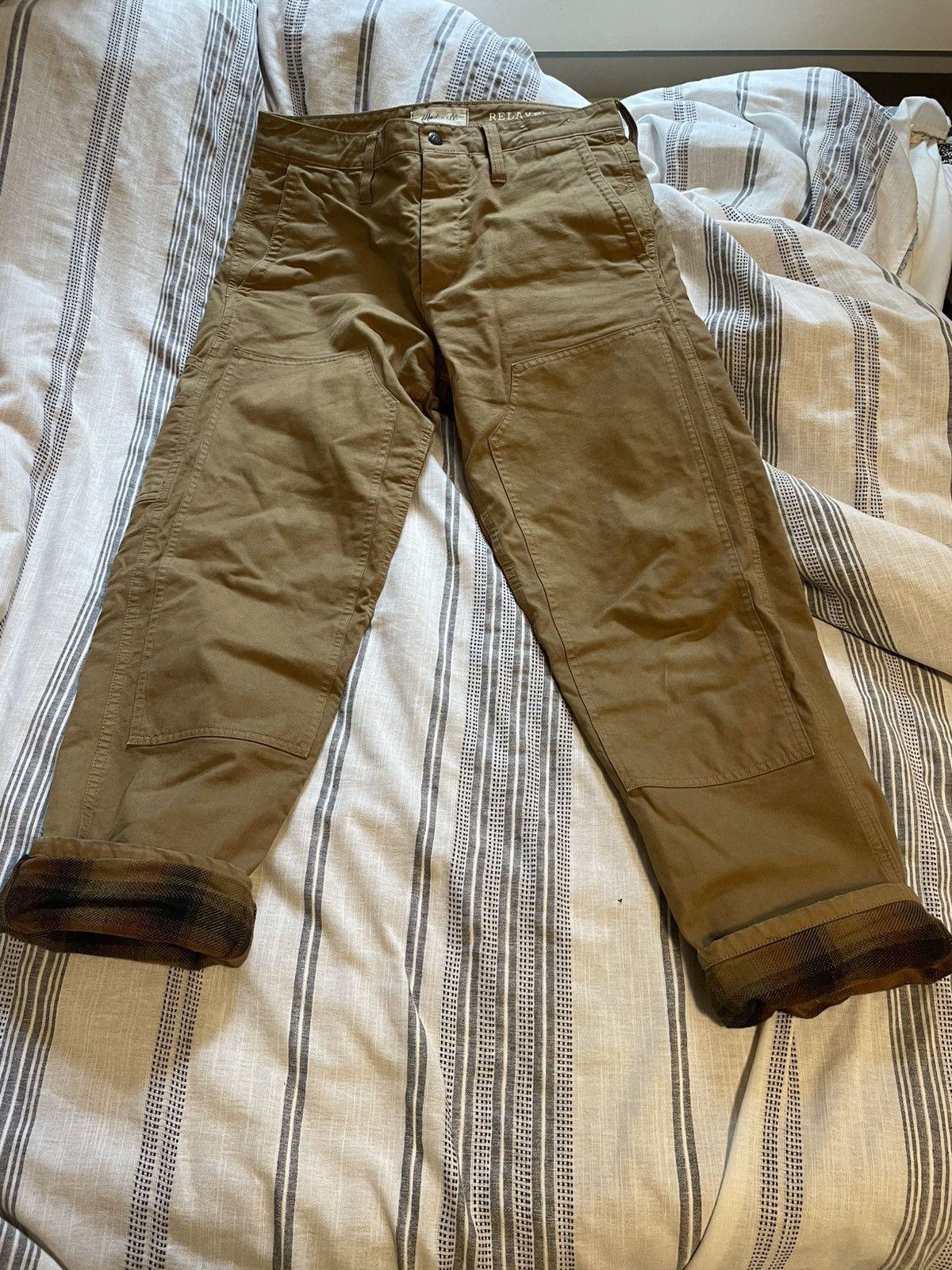 Madewell Garment-Dyed Relaxed Straight Workwear Pants Size US 33 - 5 Thumbnail