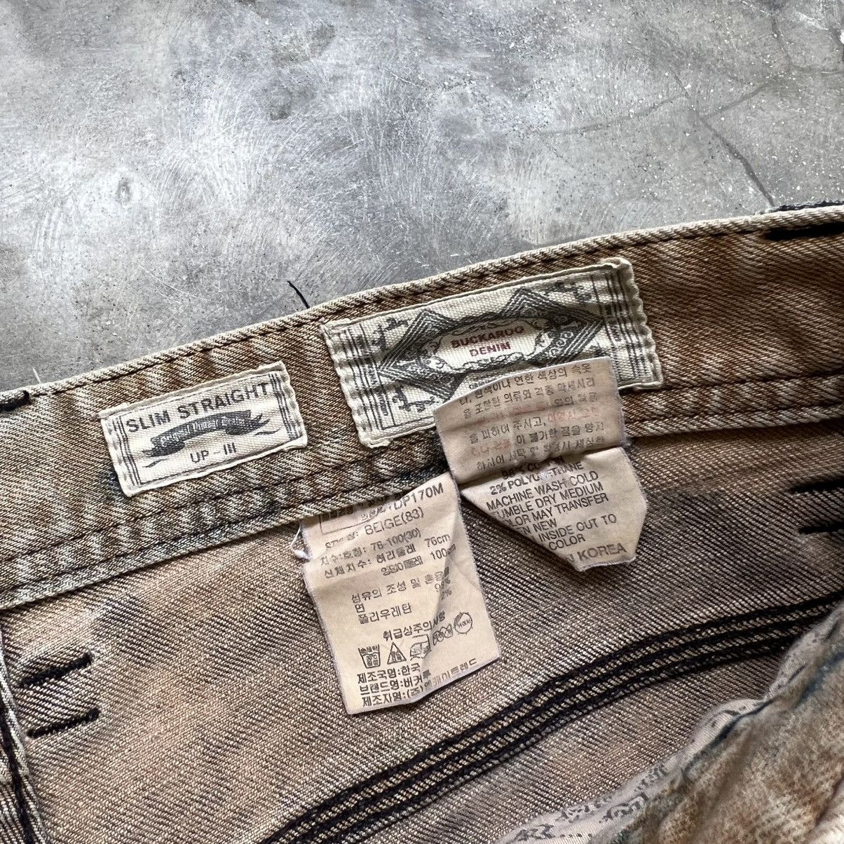 Kapital 2000s Buckaroo Kapital Style Boro Acid Wash Distressed Jeans Size US 31 - 12 Thumbnail