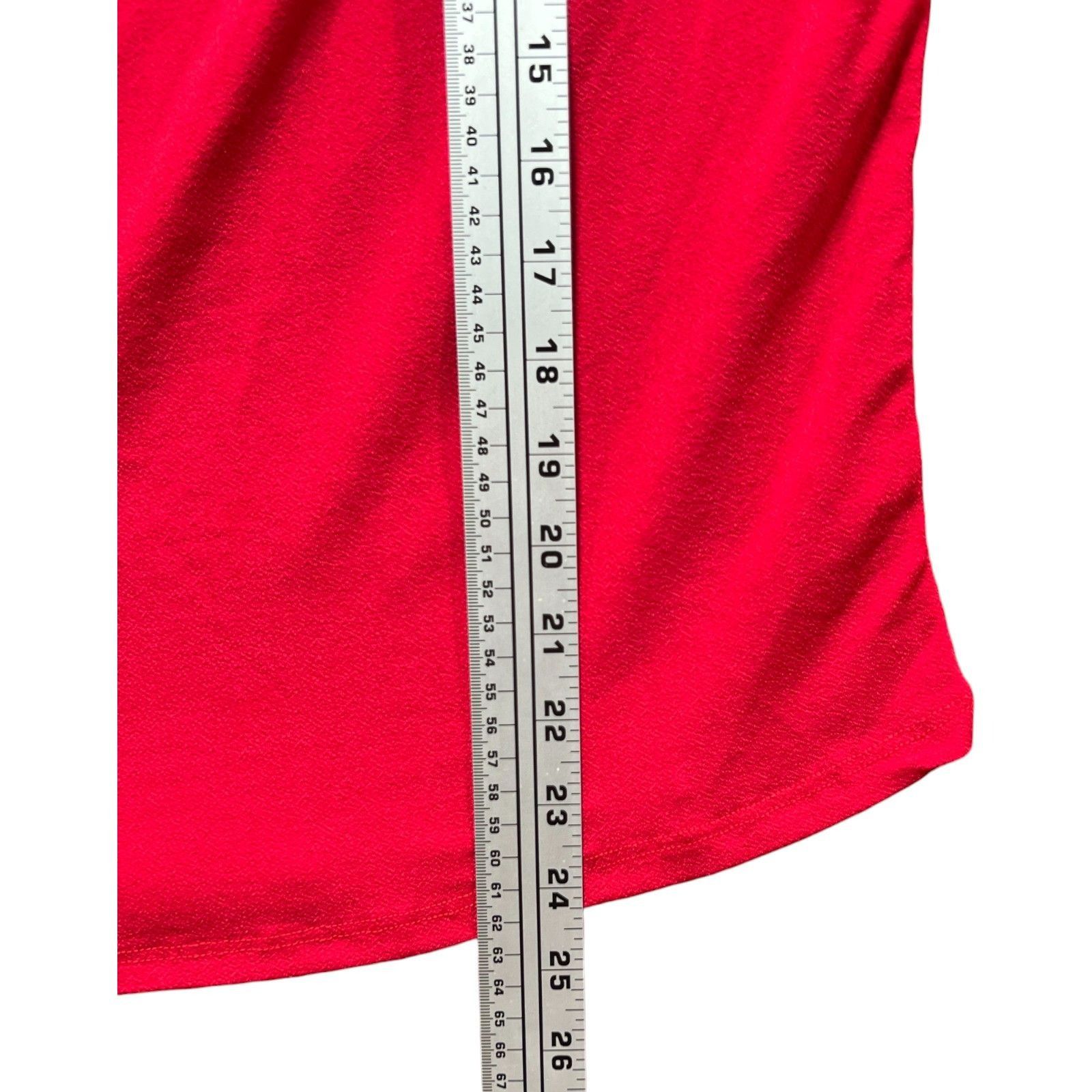 Other AVA James - Women's Short Sleeve Blouse - Red - PXL Size ONE SIZE - 6 Thumbnail