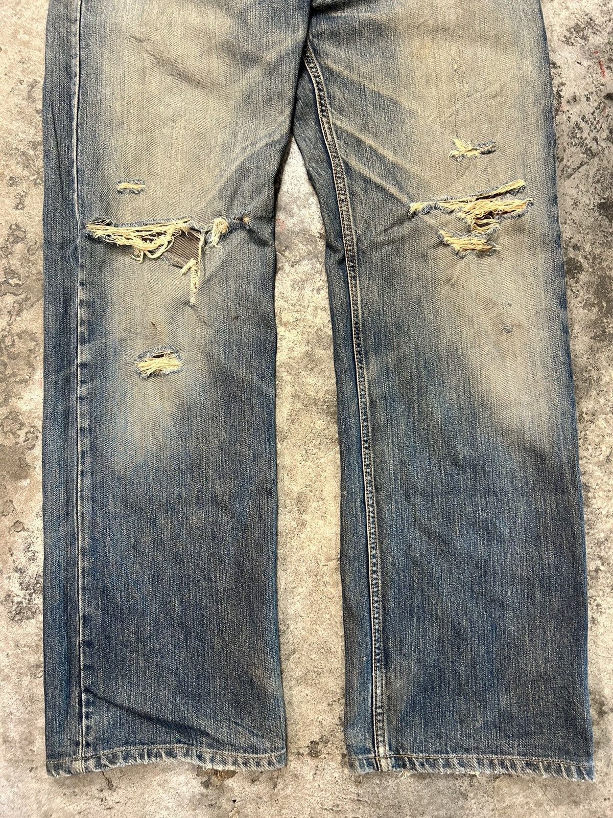 Polo Ralph Lauren Ralph Lauren Vintage Ripped Denim Jeans Size US 34 / EU 50 - 4 Thumbnail