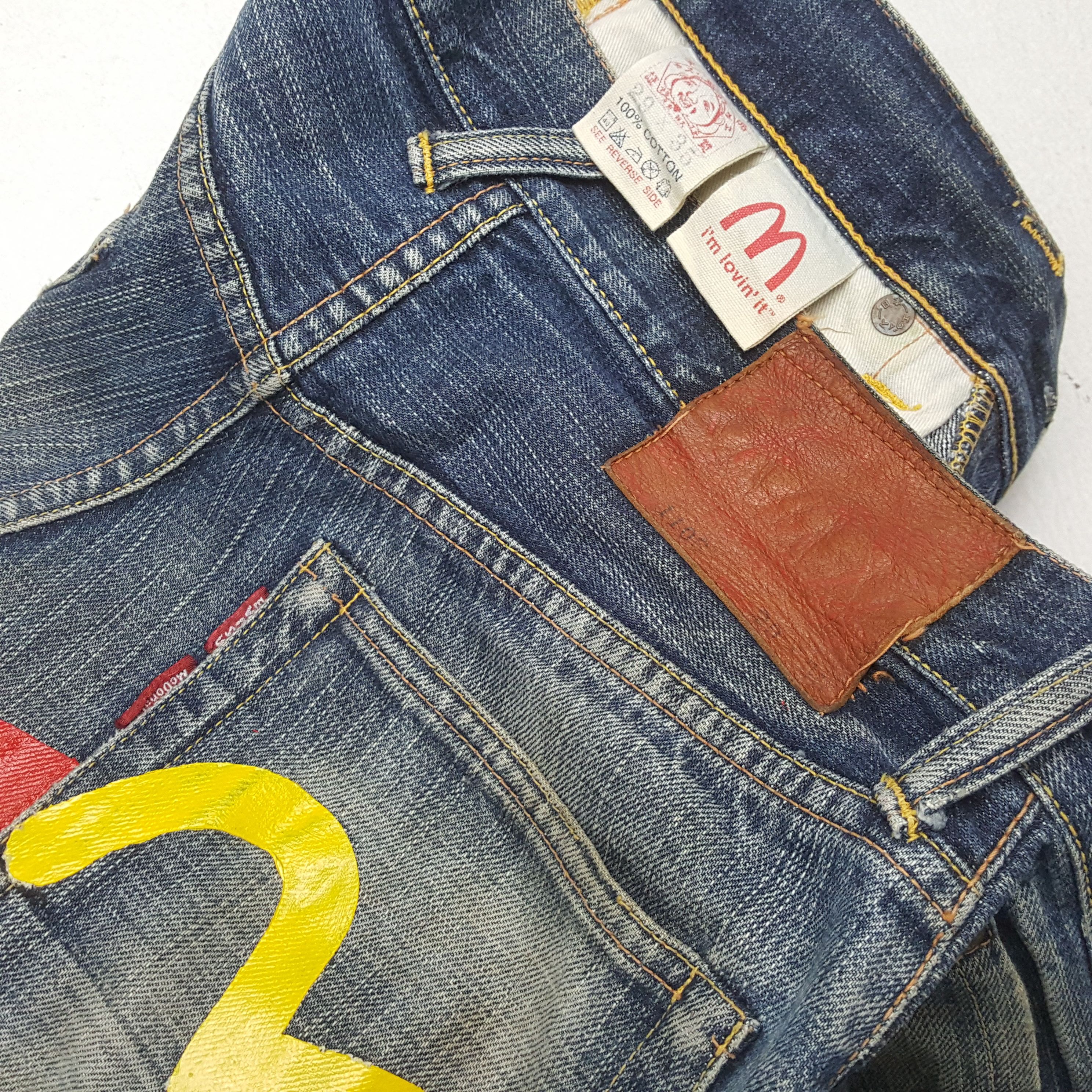 Evisu × Japanese Brand Vintage EVISU x McDonald Daicock Custom Distressed Jeans Size US 28 / EU 44 - 15 Thumbnail