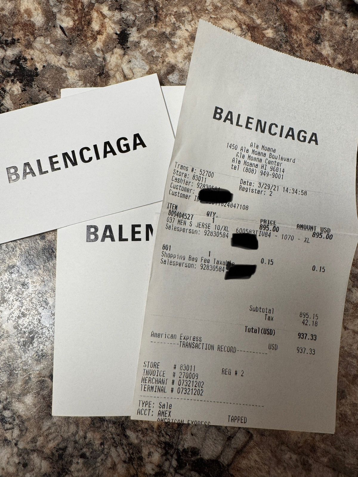 Balenciaga hoodie receipt hotsell