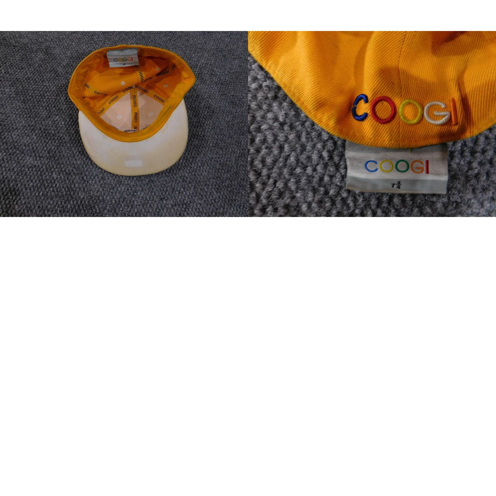 Coogi COOGI Cap Fitted Mens 7 3/8 Yellow Embroidered Big Logo Multicolor Baseball Size ONE SIZE - 8 Thumbnail