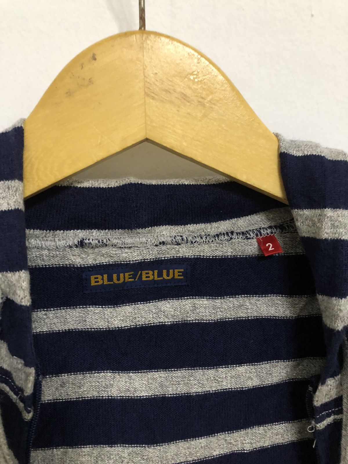 Blue Blue Japan Blue Blue Japan Stripe Zip Hoodie Size US M / EU 48-50 / 2 - 3 Thumbnail