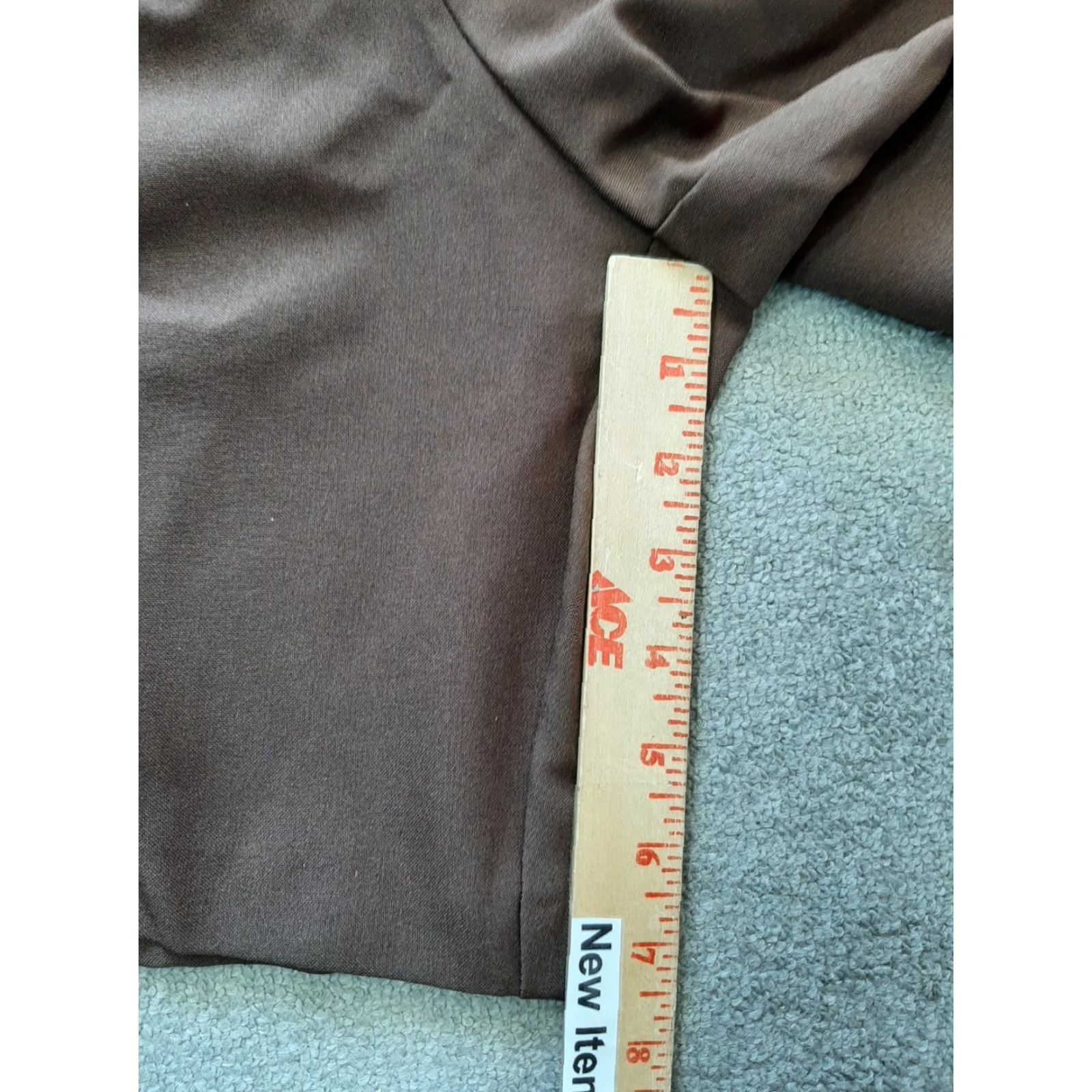 Vintage Liz Baker Womens Shorts Bermuda 14 Brown Polyester Womens, Size 14, Regular, Brown, Liz Baker Bermuda Shorts, Women Size 36" / US 14 / IT 50 - 3 Thumbnail