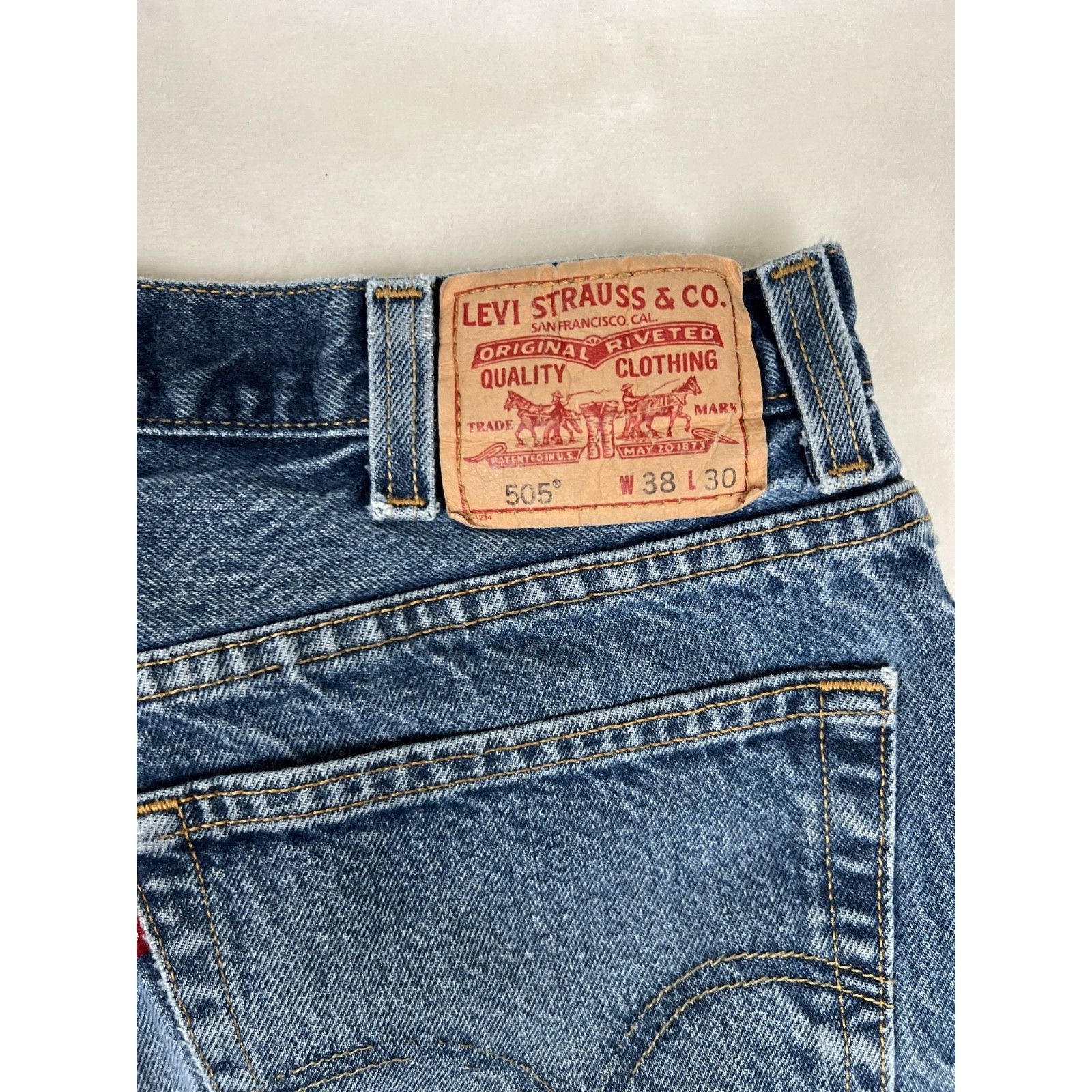 Levi's Vintage Levi’s 505 Blue Denim Jeans Size 36x30 Made in Mexic Size US 36 / EU 52 - 9 Thumbnail