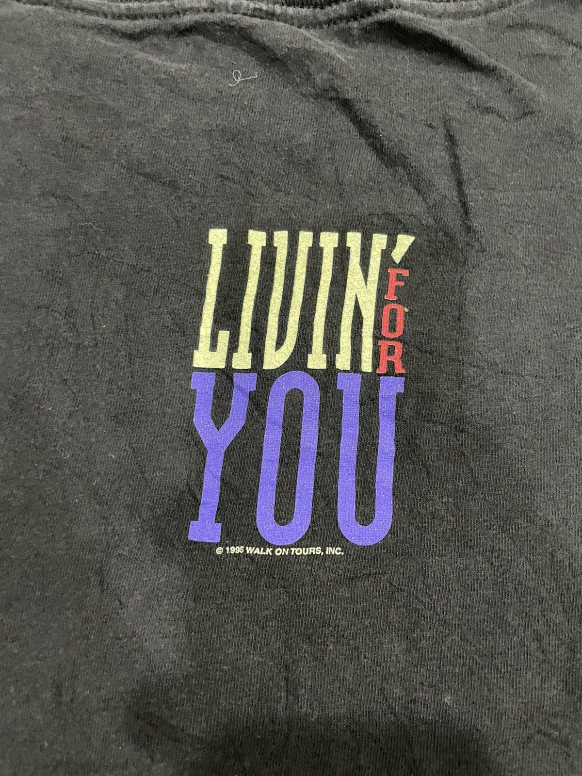 Band Tees Vintage Boston Band 1995 Livin for you promo Tour Epic label Size US XL / EU 56 / 4 - 5 Thumbnail