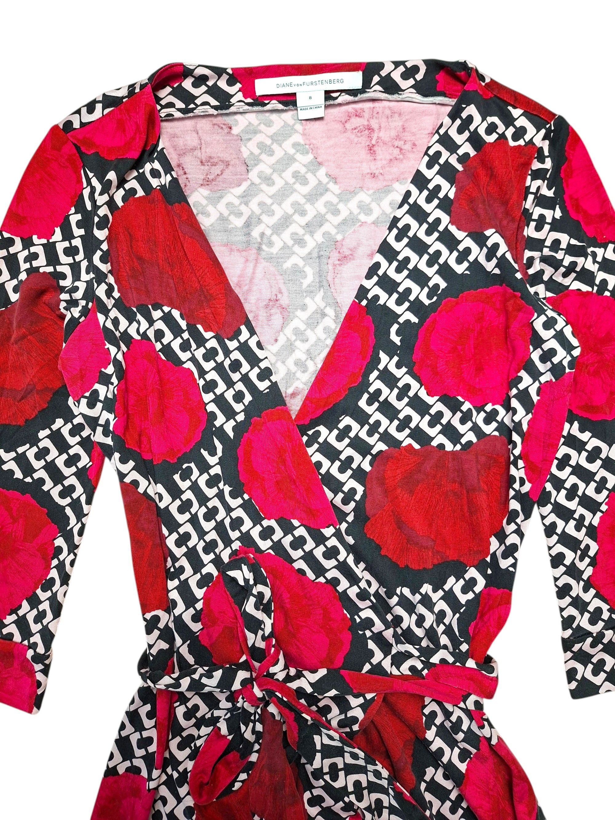 Diane von Furstenberg DVF New Julian Two Silk Wrap Dress