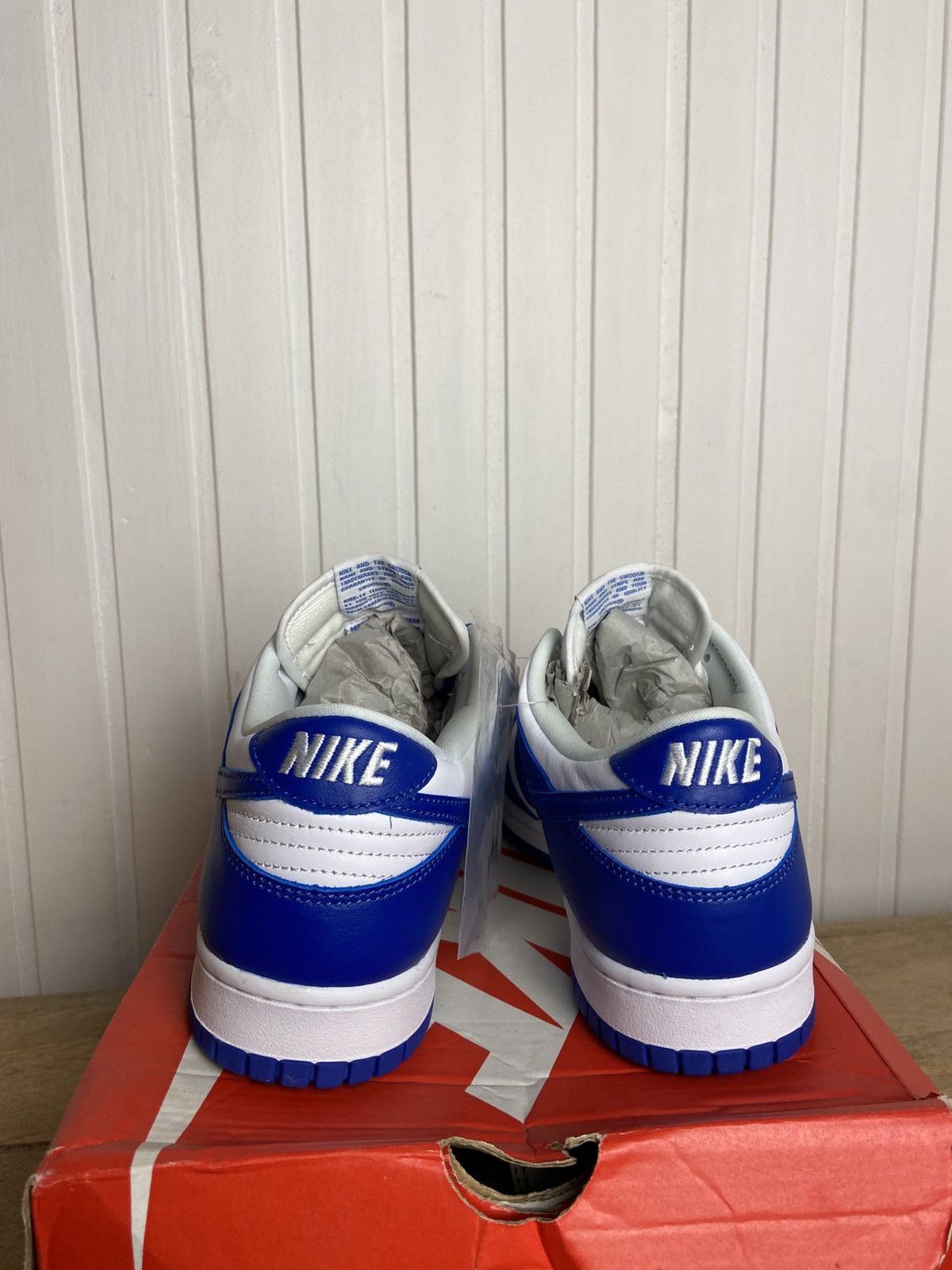 Nike New Nike Dunk Low SP "Kentucky" Size 10,5US Blue Size US 10.5 / EU 43-44 - 6 Thumbnail