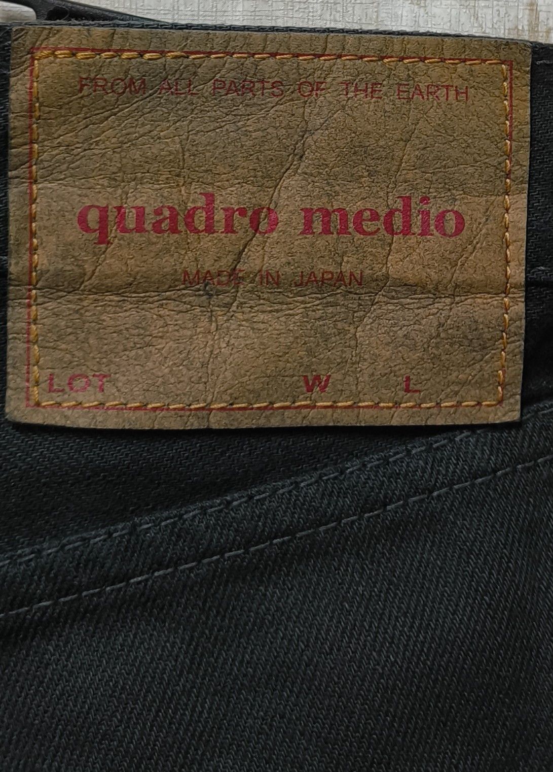 Japanese Brand Quadro Medio Jeans Vintage made in Japan Size US 35 - 9 Thumbnail