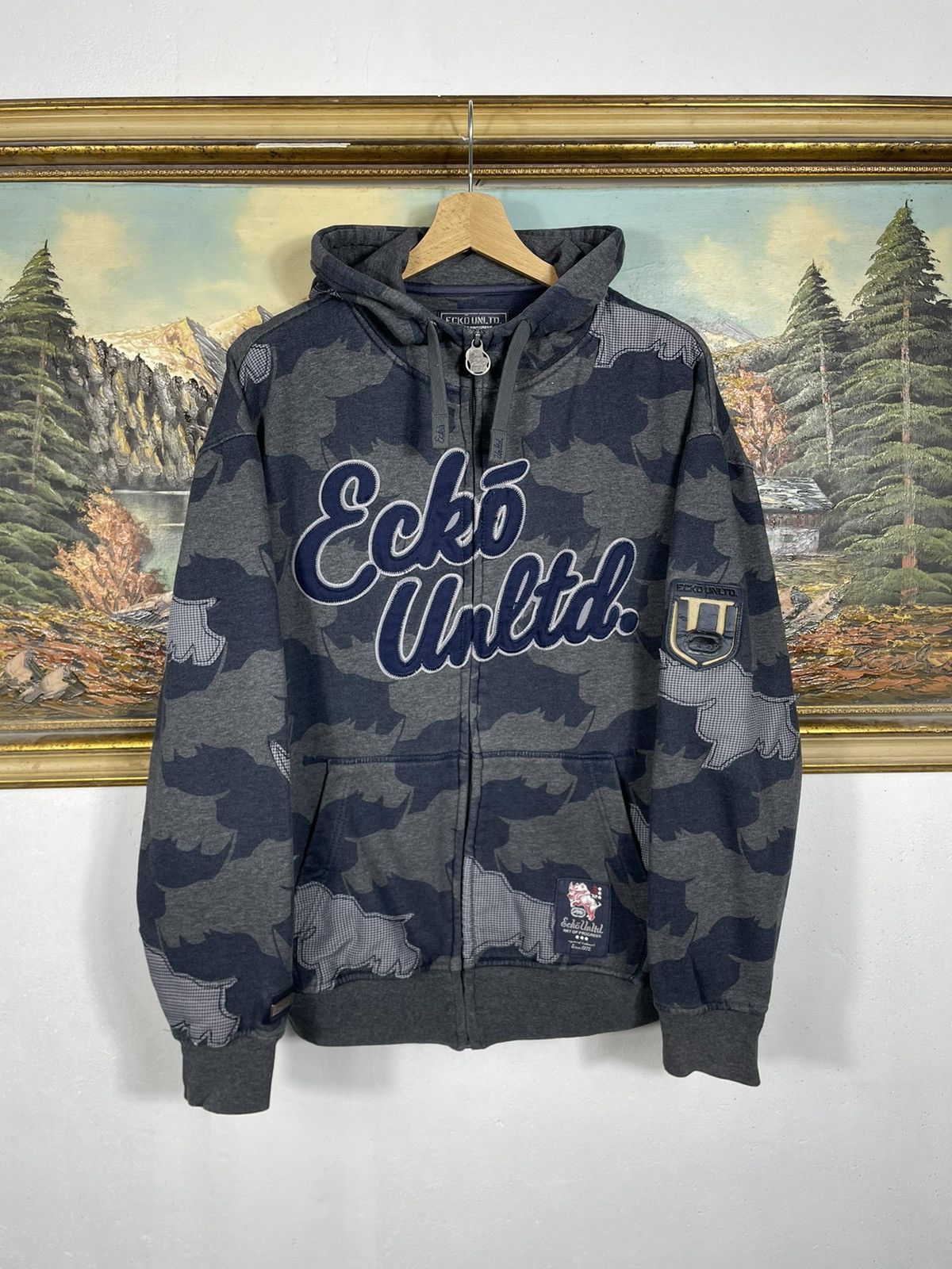 Ecko Unltd. × Vintage Ecko Untld. Vintage Y2k 00s Zip Hoodie Sweatshirt Swag Drip Size US M / EU 48-50 / 2 - 1 Thumbnail