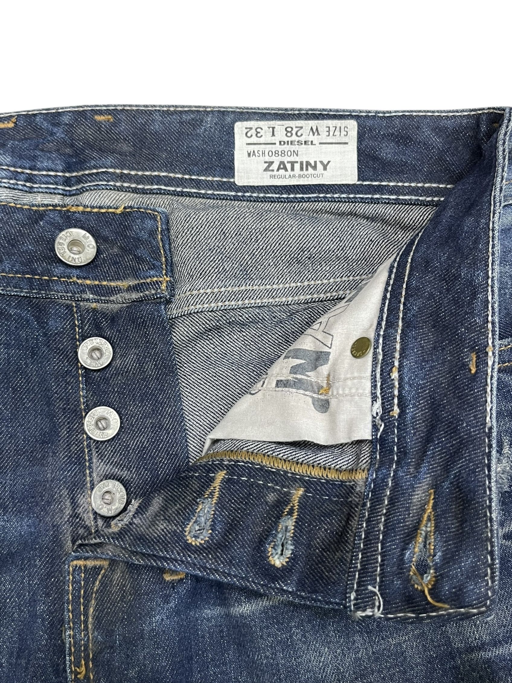 Diesel RARE🔥Vintage DIESEL ZATINY Mud Wash Regular Bootcut Flare💥 Size US 29 - 9 Thumbnail