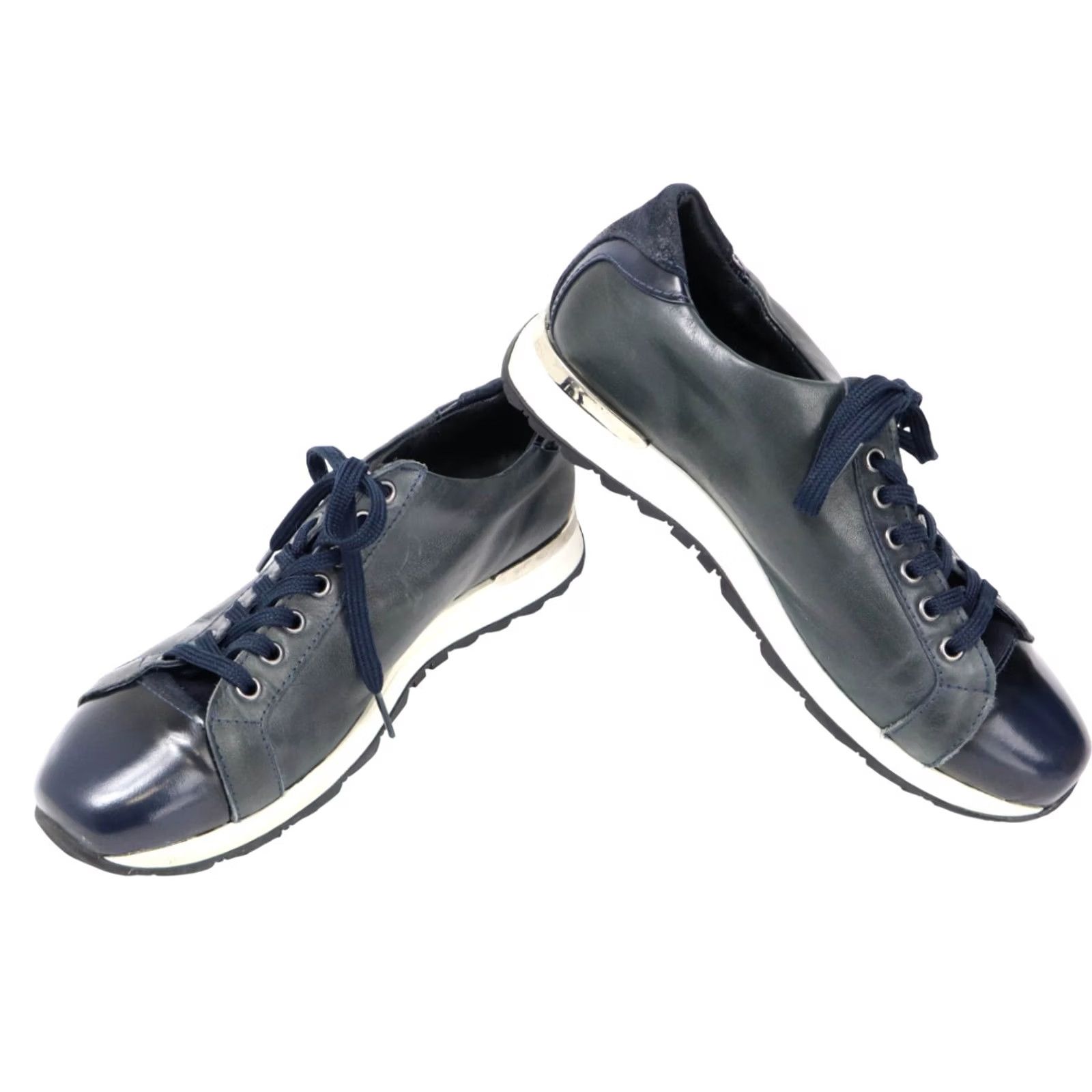 Trussardi Trussardi Mens Leather Low Top Platformed Sneakers Size US M / EU 48-50 / 2 - 6 Thumbnail