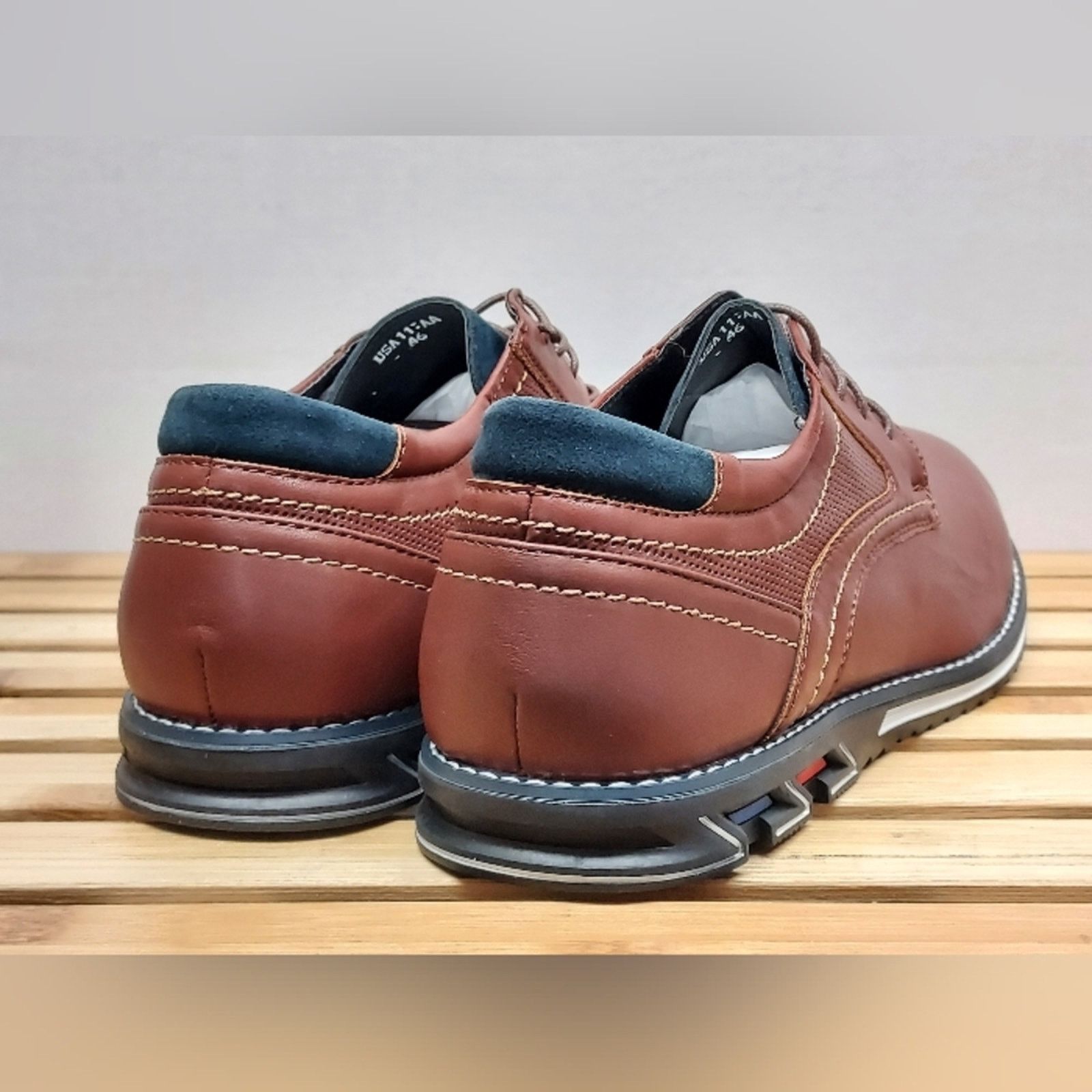 Other Gatsby Mens Brown Oxford Casual Dress Shoes Size 11 Size US 11 / EU 44 - 3 Thumbnail