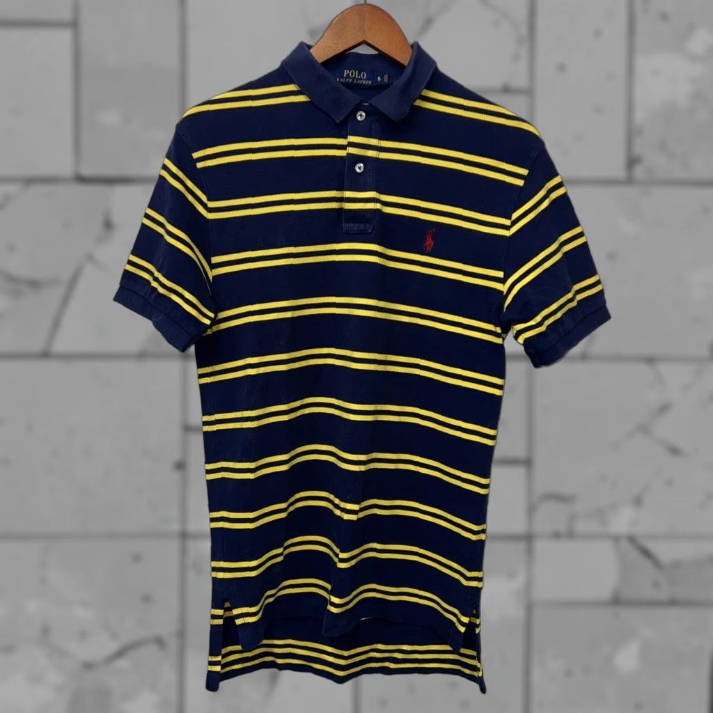 Ralph Lauren VINTAGE Ralph Lauren Polo Shirt Men Size S Blue Striped Casual Classic Size US S / EU 44-46 / 1 - 1 Thumbnail