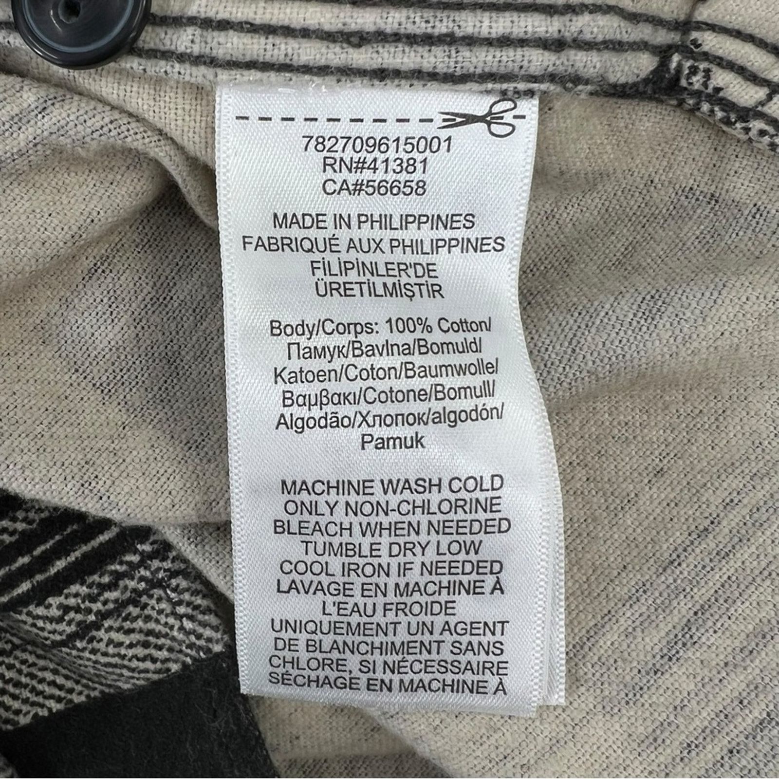 RRL Ralph Lauren Wallace Plaid Workshirt Flannel in Black & Cream Size US M / EU 48-50 / 2 - 7 Thumbnail
