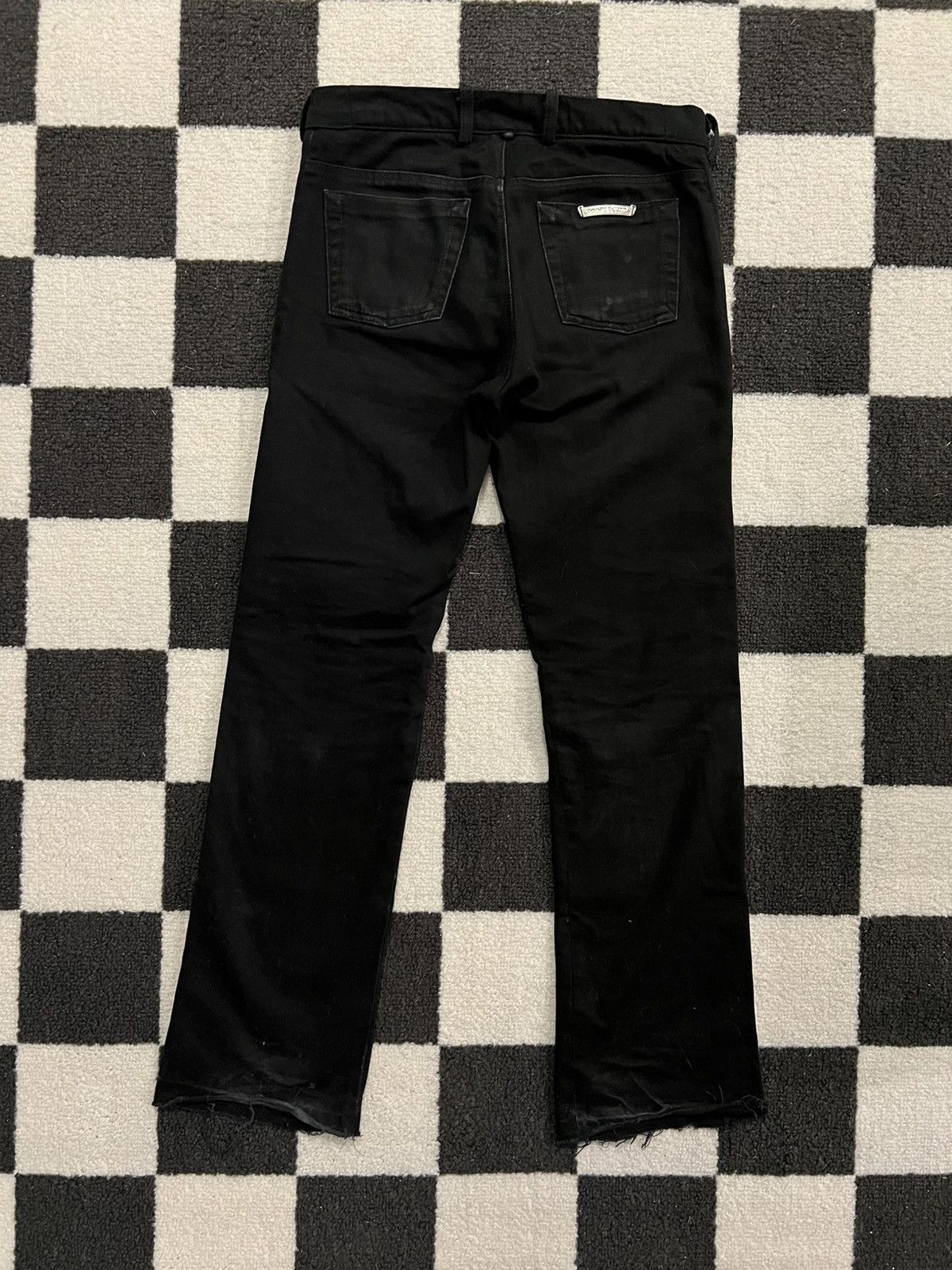 Chrome Hearts Vintage Chrome Hearts Fleur Knee Black Denim Size US 30 / EU 46 - 12 Thumbnail