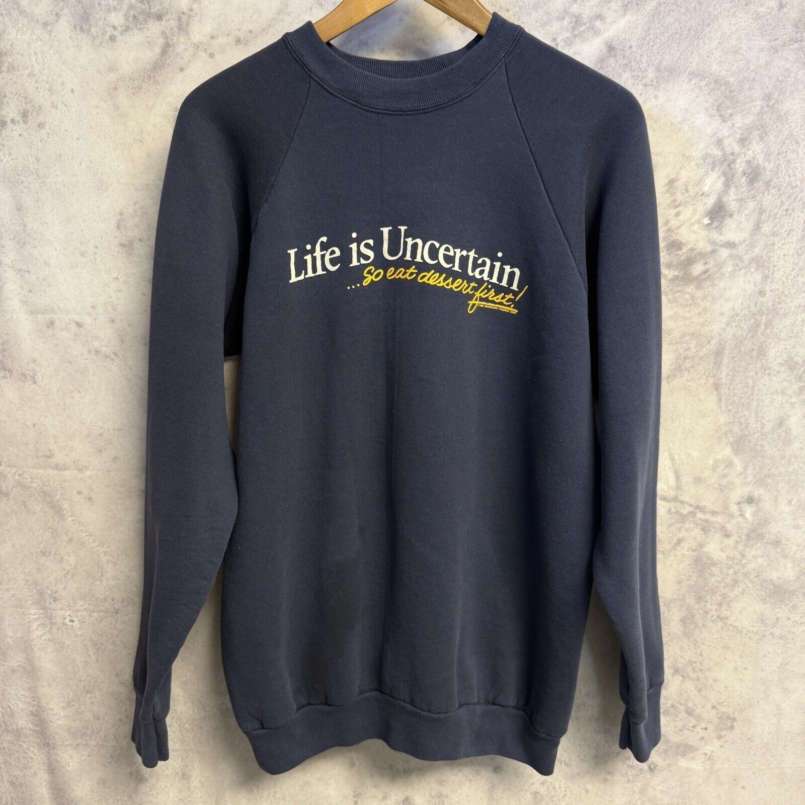 Vintage Vintage 90s Funny Saying Sweatshirt Size US XL / EU 56 / 4 - 2 Thumbnail