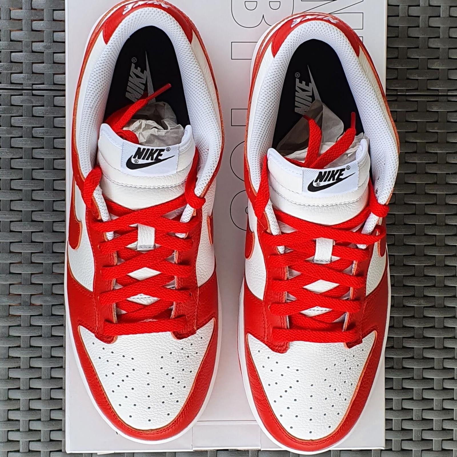 Nike Size 11.5 - Nike Dunk Low University Red / Orange Outsole Size US 11.5 / EU 44-45 - 5 Thumbnail