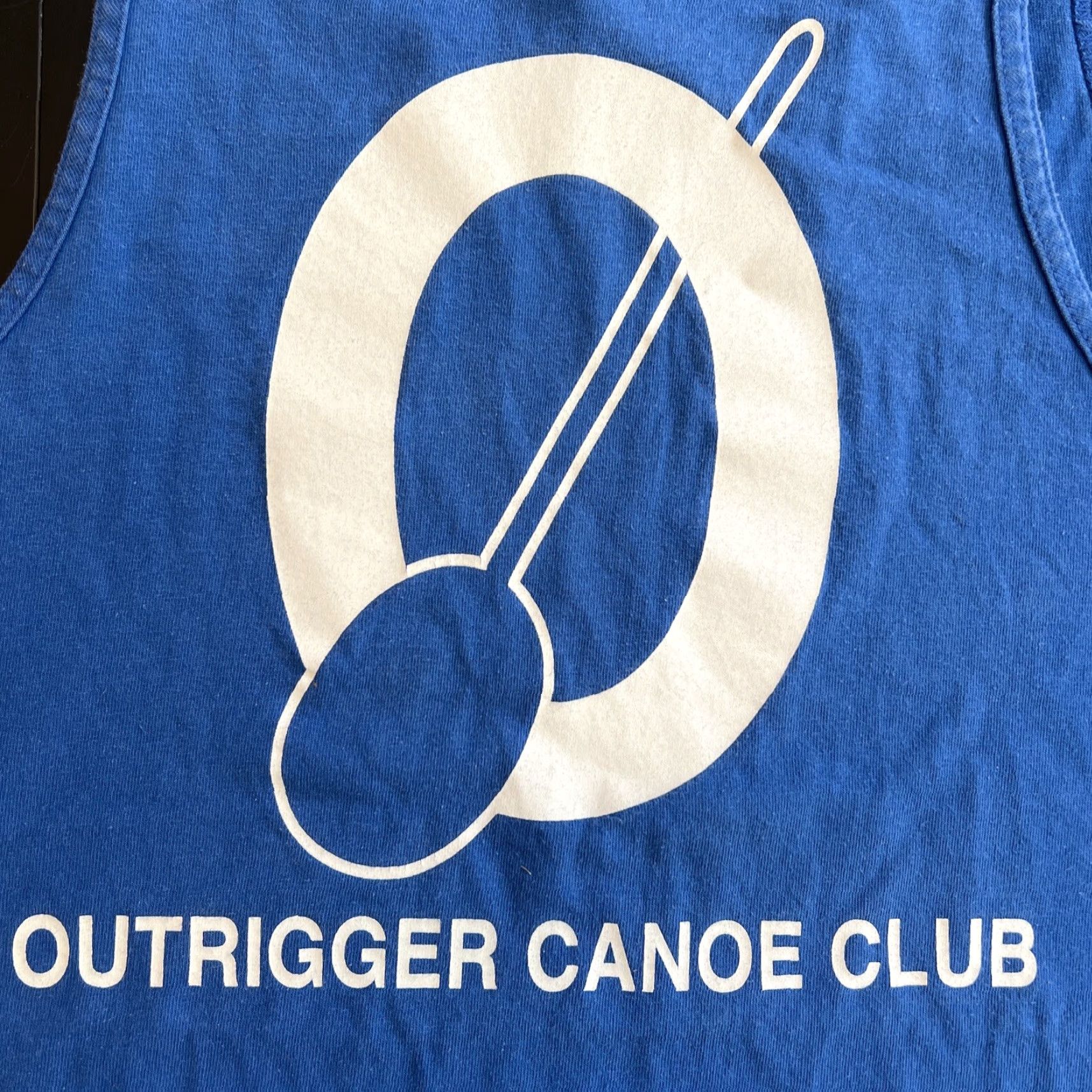 Vintage VINTAGE Outrigger Canoe Club T-Shirt Tank Top Unisex Adults Medium Blue Logo Shirt Size US M / EU 48-50 / 2 - 7 Thumbnail