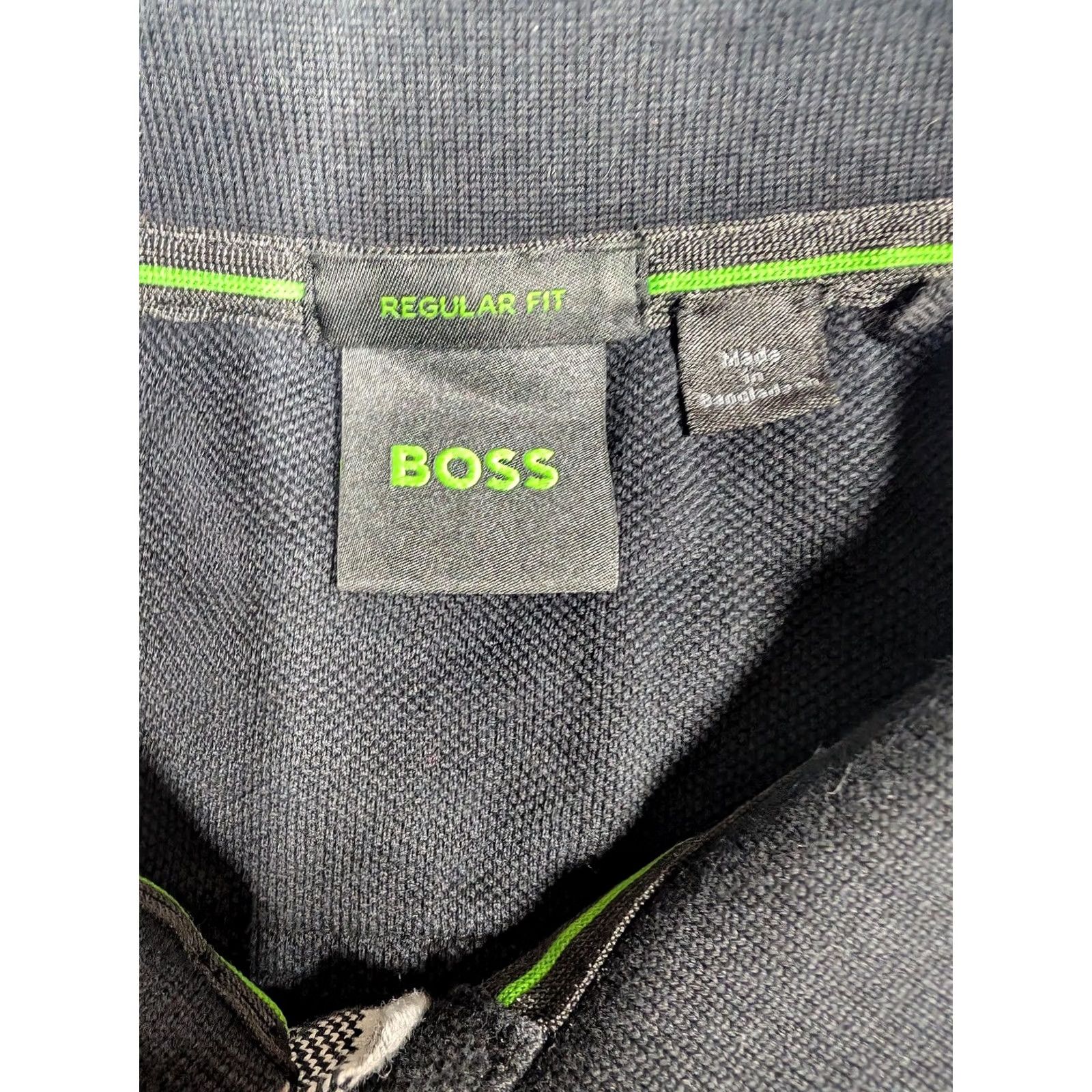 Vintage Boss Polo Shirt Mens 2XL Black Regular Fit Tipped Collar Logo Casual Pique Size US XXL / EU 58 / 5 - 5 Thumbnail