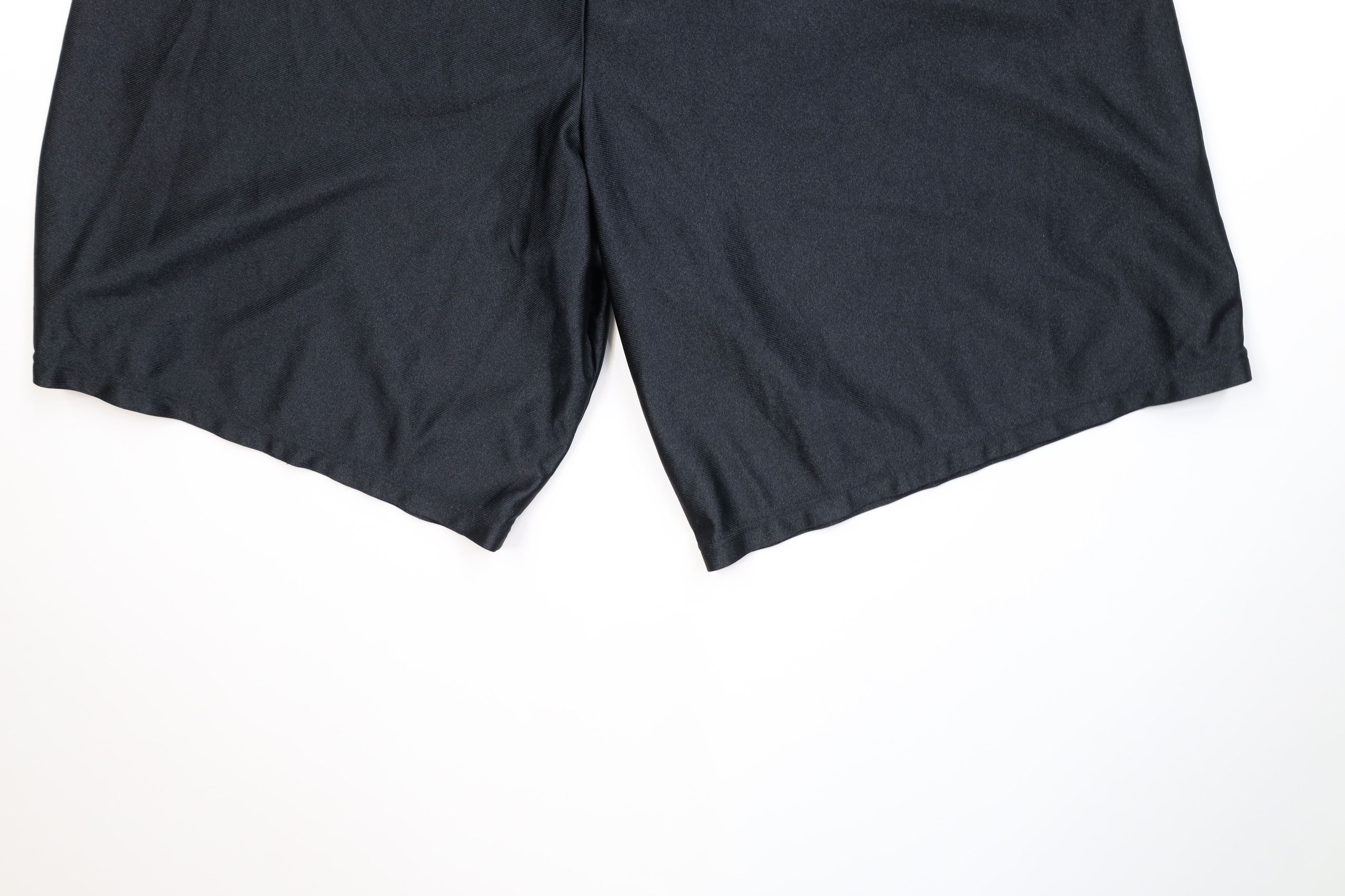 Nike Vintage 90s Y2K Nike Swoosh Above Knee Shorts Black USA Size US 36 / EU 52 - 11 Thumbnail