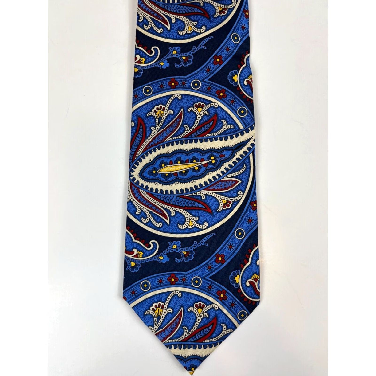 Ralph Lauren VINTAGE Men's Lauren Ralph Lauren Silk Tie Paisley Handmade Size ONE SIZE - 3 Thumbnail