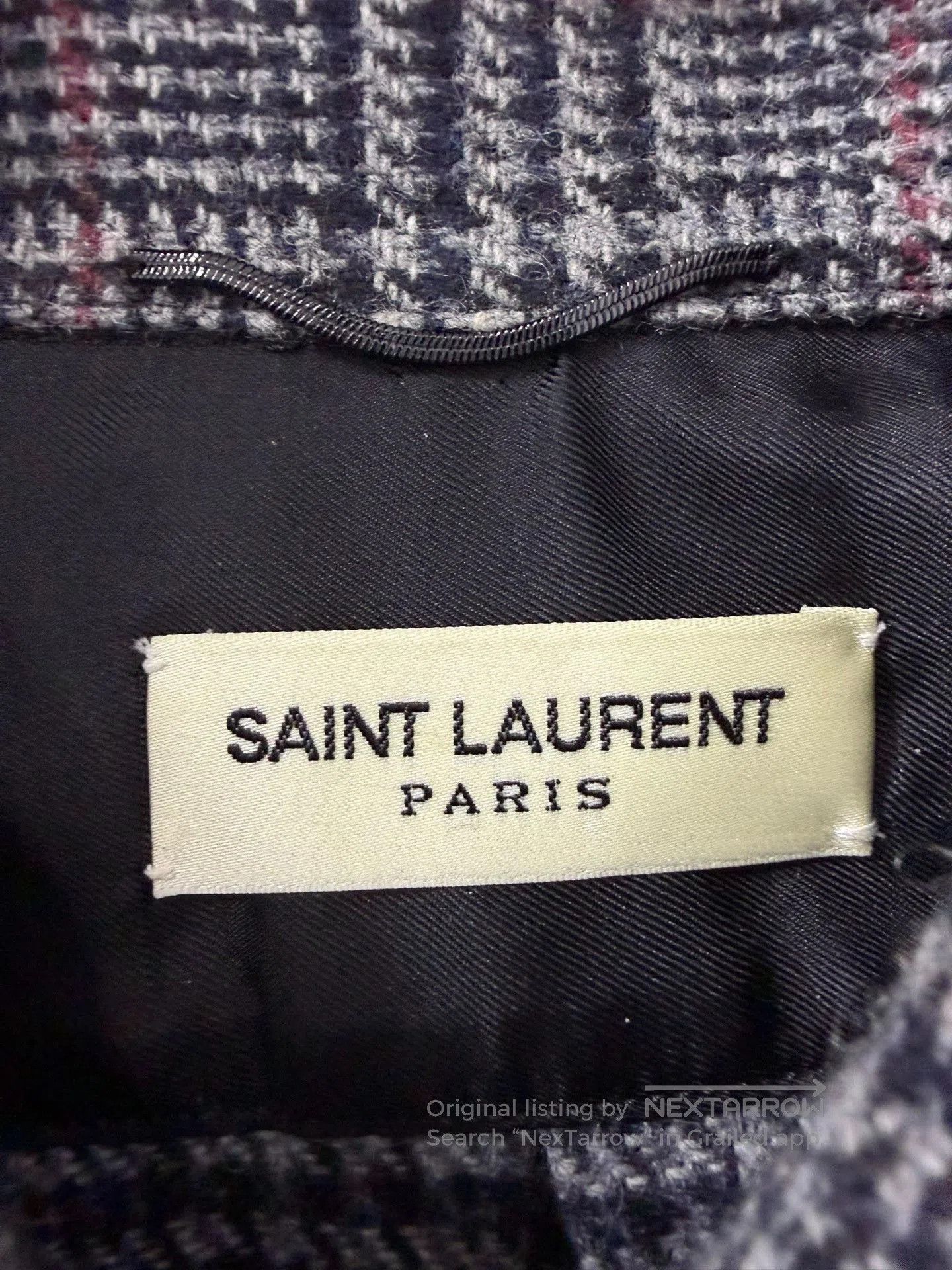 Saint Laurent Paris Saint Laurent 16FW Check Wool Overshirt. Size US S / EU 44-46 / 1 - 5 Thumbnail