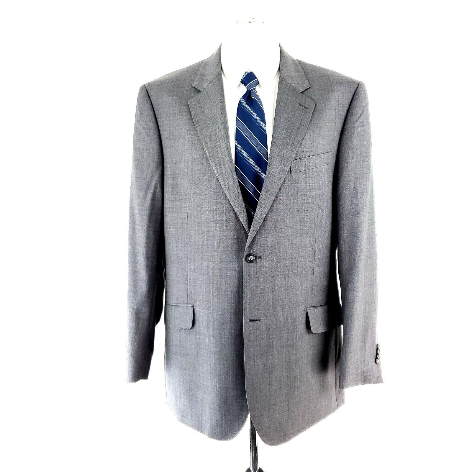 Paul Fredrick Paul Fredrick Super 120s Wool 2 Button Blazer 42L Or Slim Fi Size 42L - 3 Thumbnail