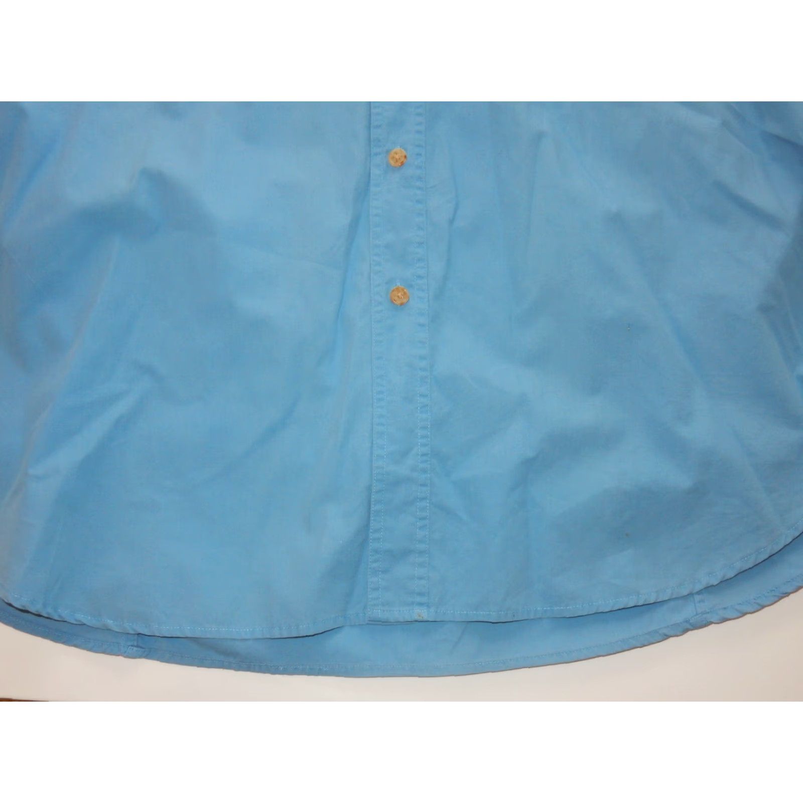 Orvis VINTAGE Orvis Men's Button-Up Shirt XL Buzz Off Insect Shield Blue Long Sleeve Cotton Size US XL / EU 56 / 4 - 2 Thumbnail