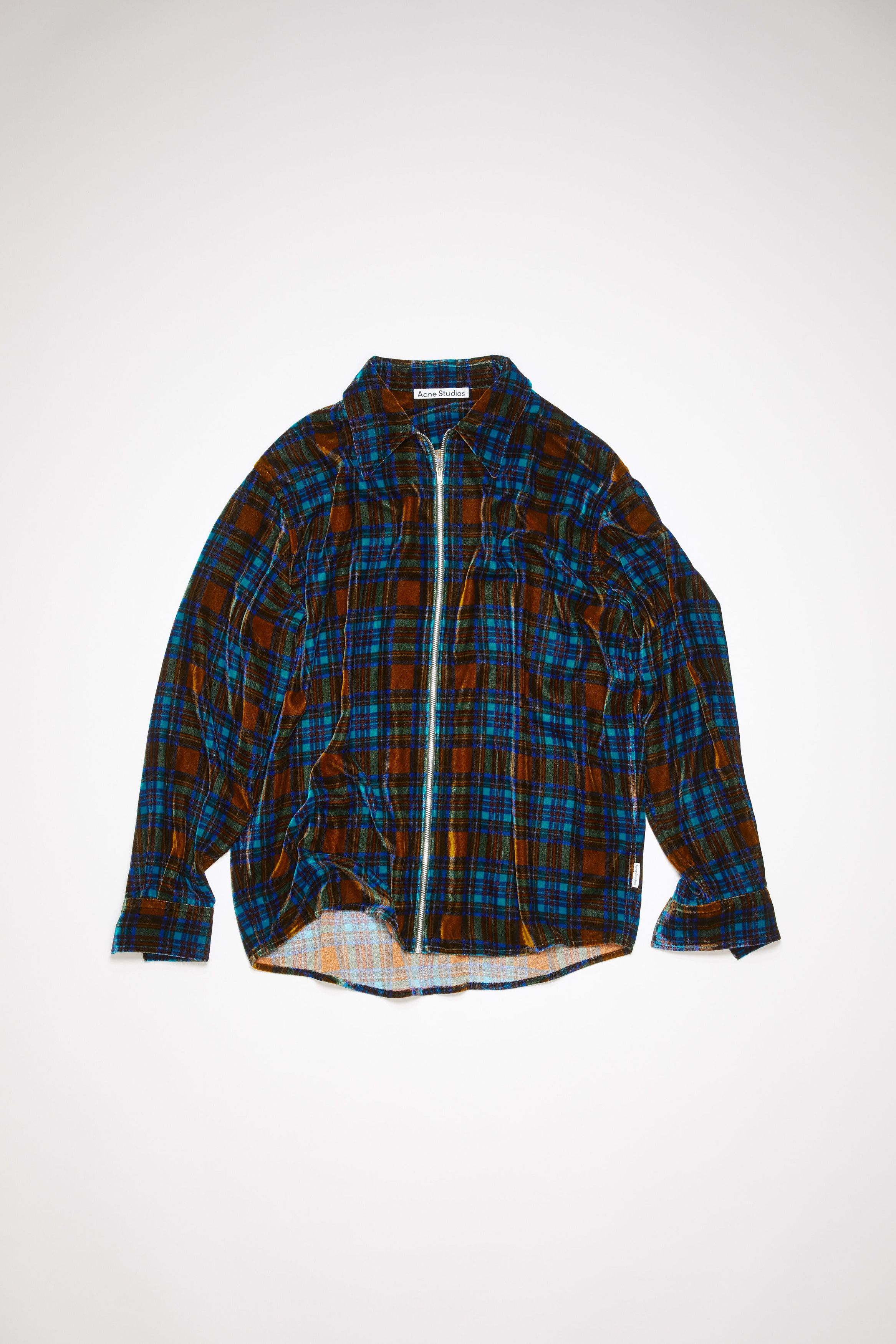 Acne Studios Tartarn Zippered Shirt Jacket Size US S / EU 44-46 / 1 - 1 Thumbnail