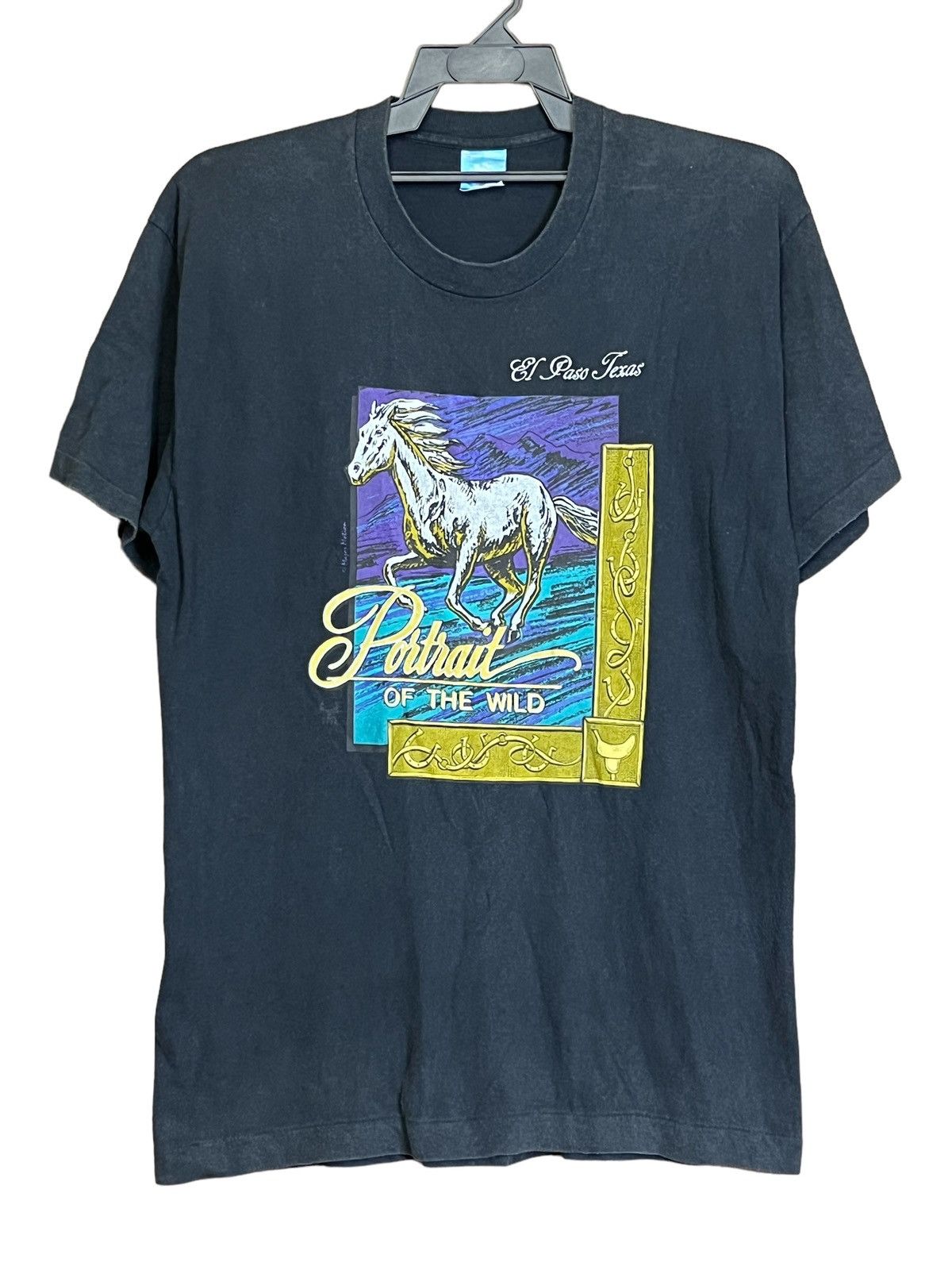 Art Comes First VINTAGE 90s EL PASO TEXAS PORTRAIT OF THE WILD T SHIRT Size US L / EU 52-54 / 3 - 1 Thumbnail