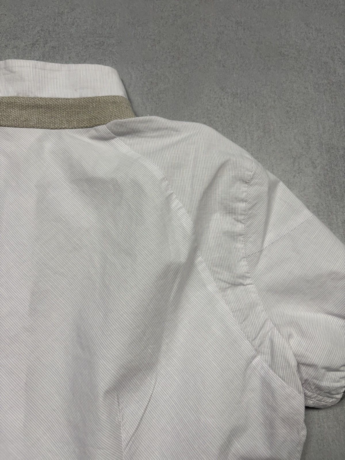 Brunello Cucinelli Brunello Cucinelli Monili Collar Button Short Sleeve Shirt S Size S / US 4 / IT 40 - 22 Thumbnail