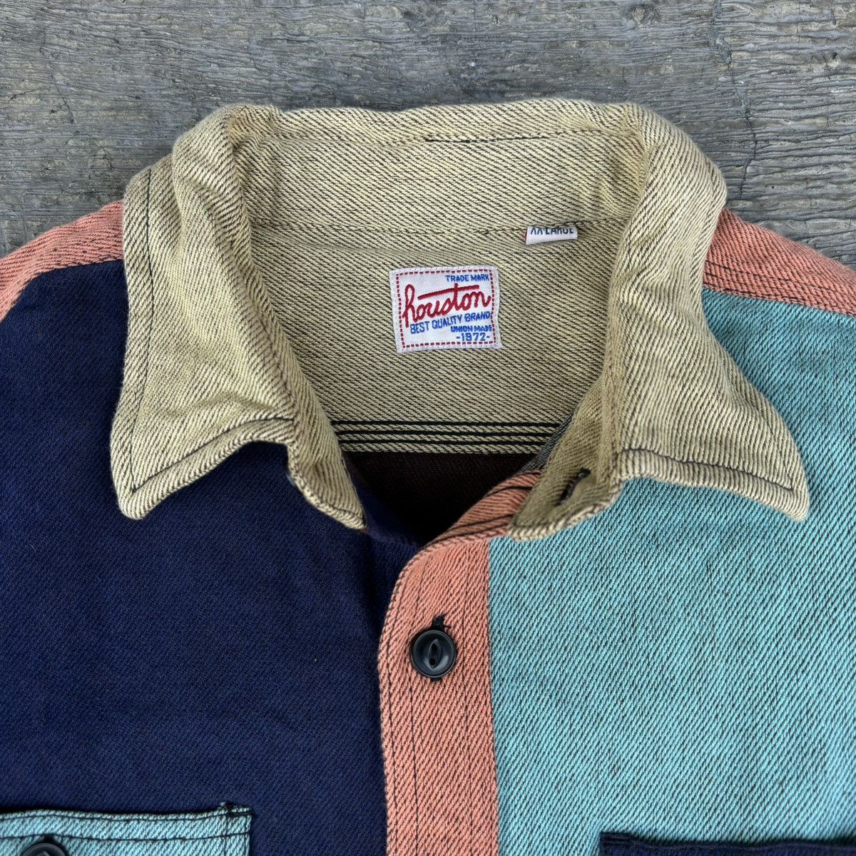Japanese Brand Outer color block by Houston Size US XL / EU 56 / 4 - 4 Thumbnail