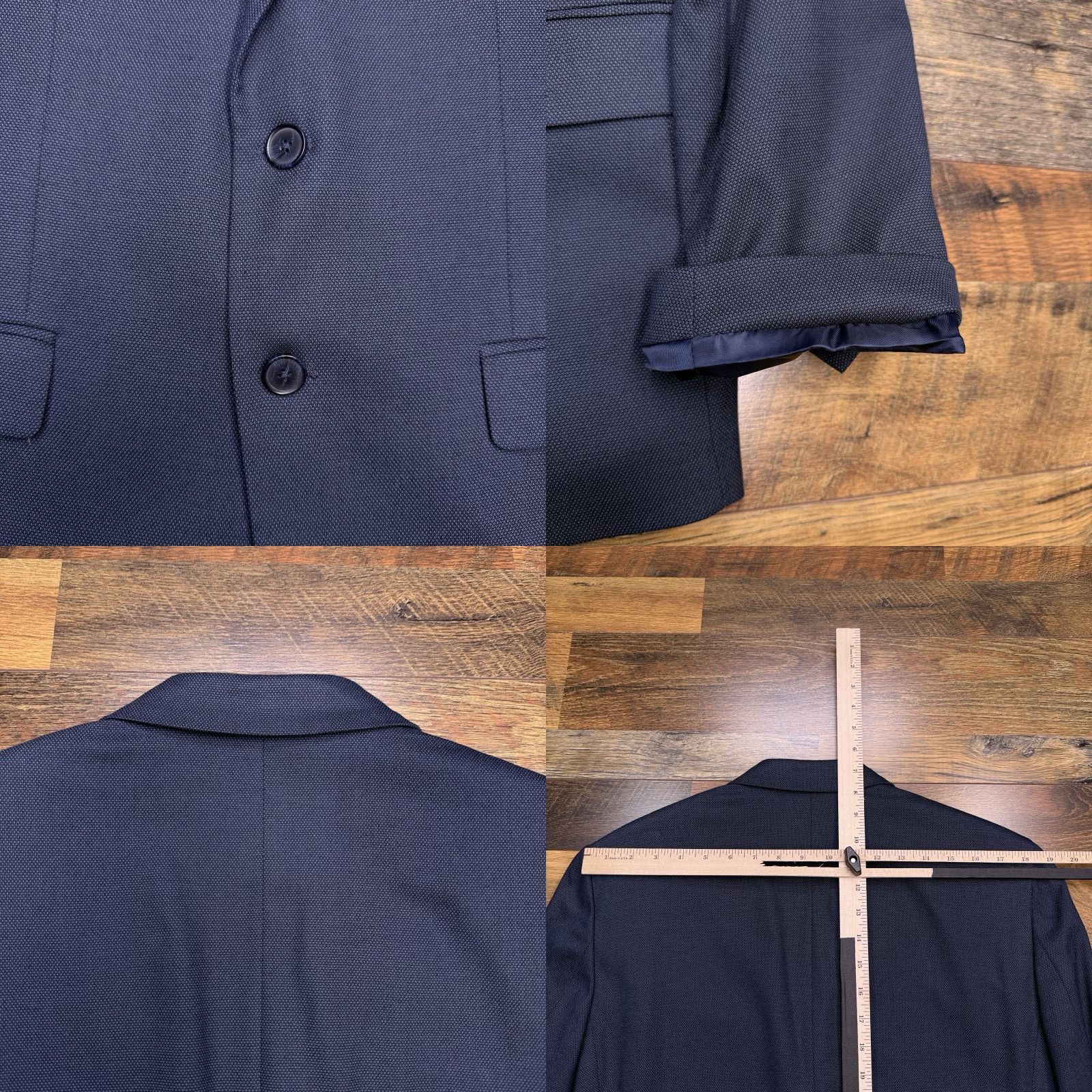 Banana Republic Banana Republic Blazer Jacket Linen Slim 42 Short Blue Sport Coat Size US 42 / EU 58 - 8 Thumbnail