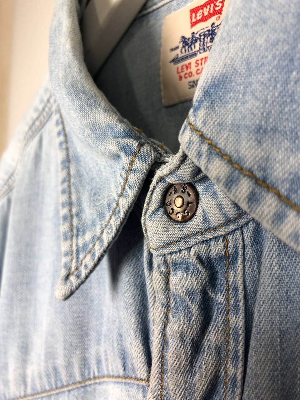 Levi's Levis USA Vintage Shirt Blue size M Size US M / EU 48-50 / 2 - 8 Thumbnail