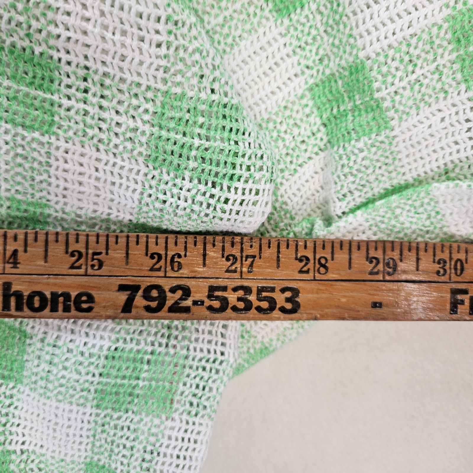 Urban Outfitters UO OUT FROM UNDER WOMEN'S LARGE NET SHACKET GREEN GINGHAM Size L / US 10 / IT 46 - 4 Thumbnail