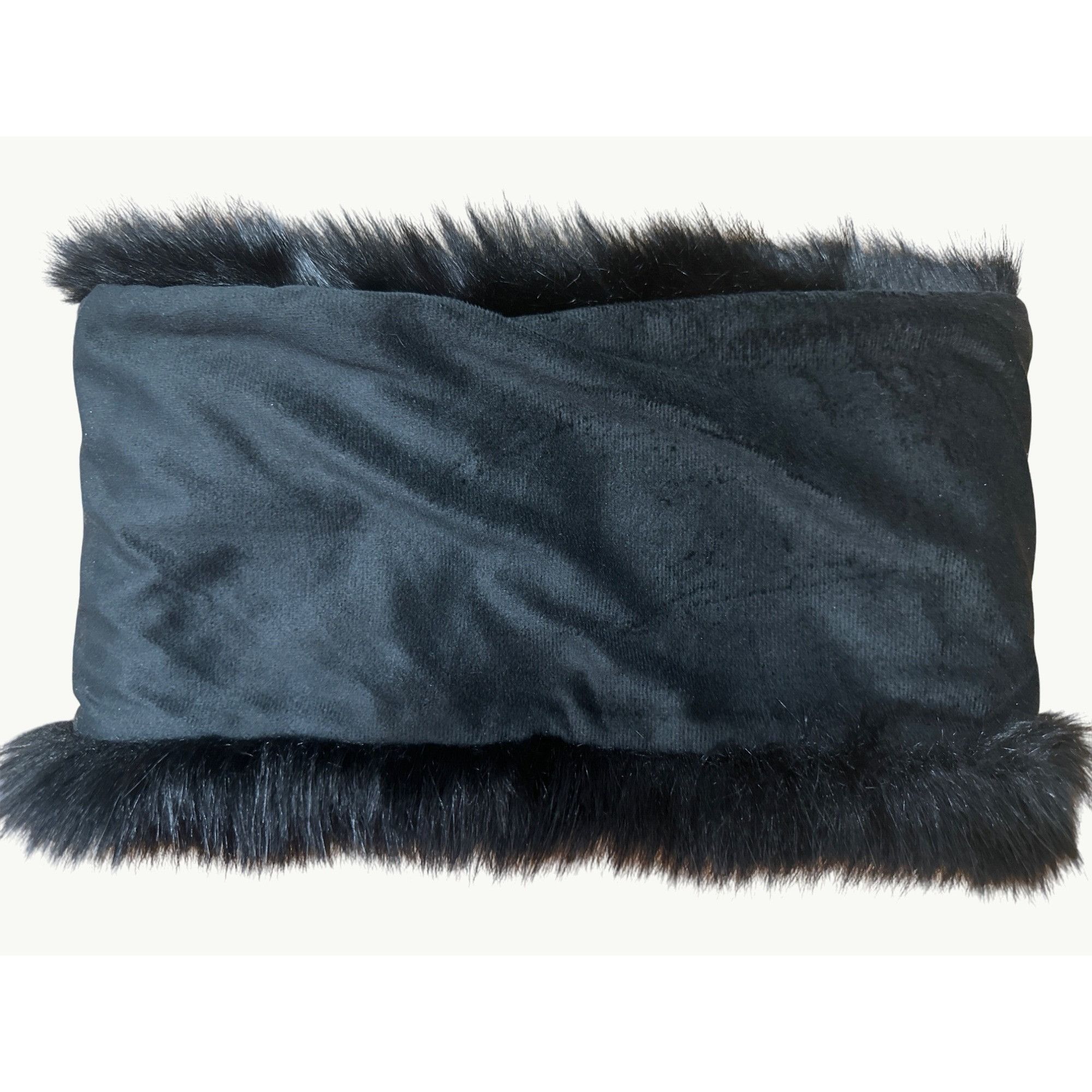 Other CCC Faux Fur Black Neck Warmer Scarf Muffler All Polyester F Size ONE SIZE - 5 Thumbnail