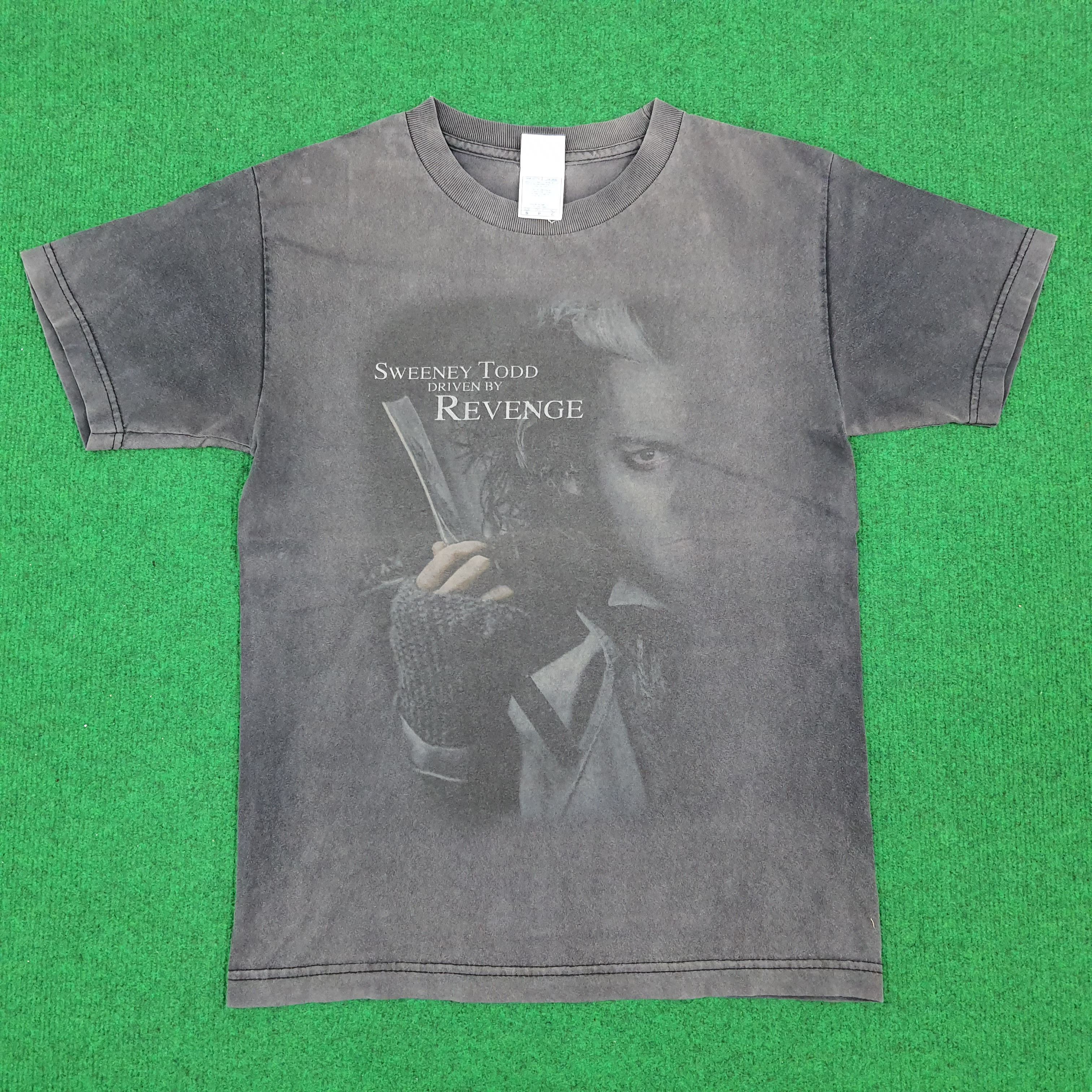 Vintage Vintage Sweeney Todd The Demon Barber of Fleet Street Tees Size US S / EU 44-46 / 1 - 1 Thumbnail