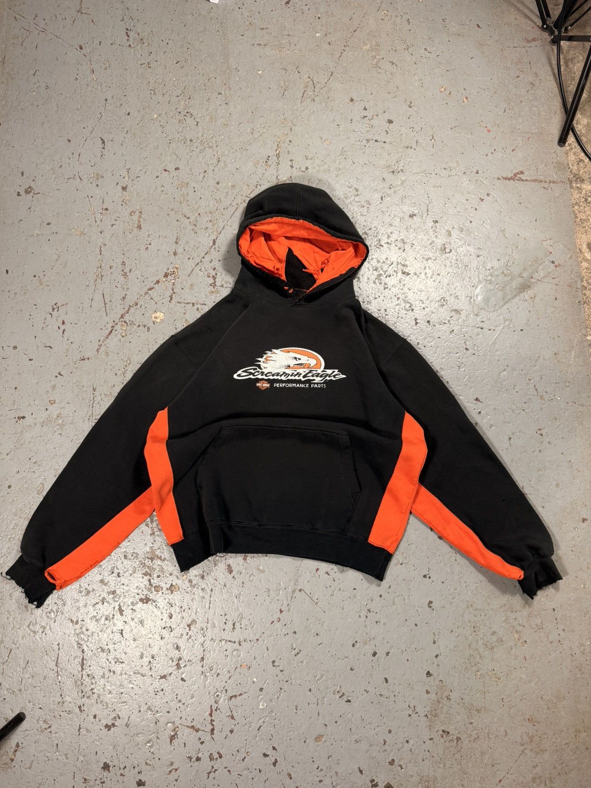 Harley Davidson Vintage Perfectly Thrashed Harley Davidson Hoodie Size US L / EU 52-54 / 3 - 1 Thumbnail