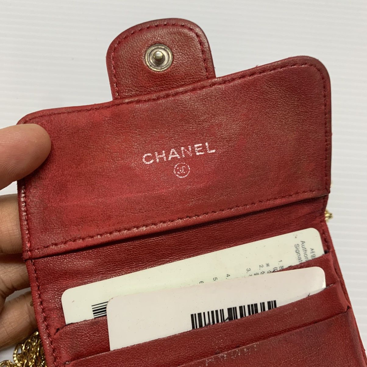 Chanel Chanel Red Leather Wallet Size ONE SIZE - 17 Thumbnail