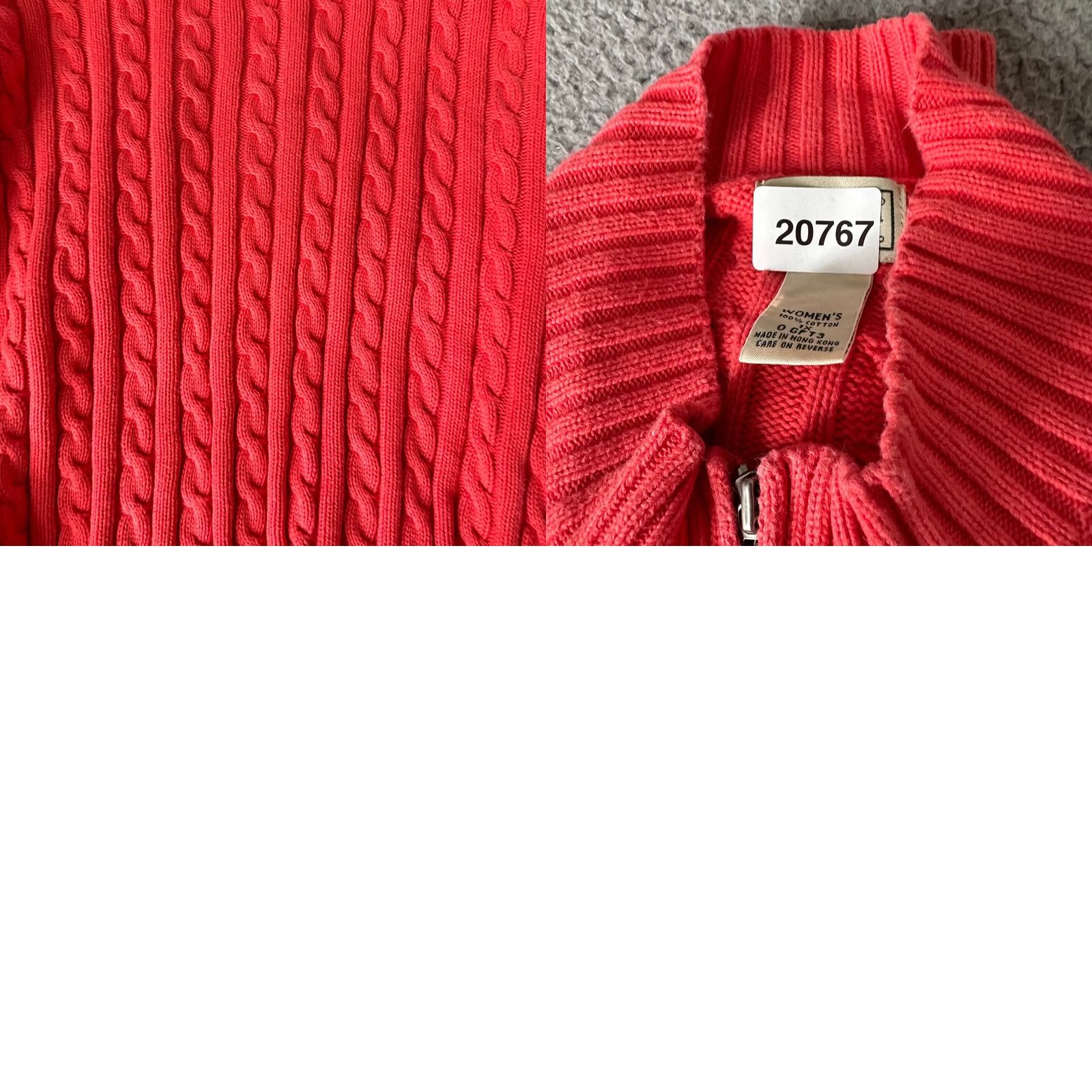 Vintage VINTAGE L.L. Bean Sweater Womens Plus Size 1X Pink Zip Up Fisherman Knit Casual 80s 90s Womens Size XL / US 12-14 / IT 48-50 - 9 Thumbnail