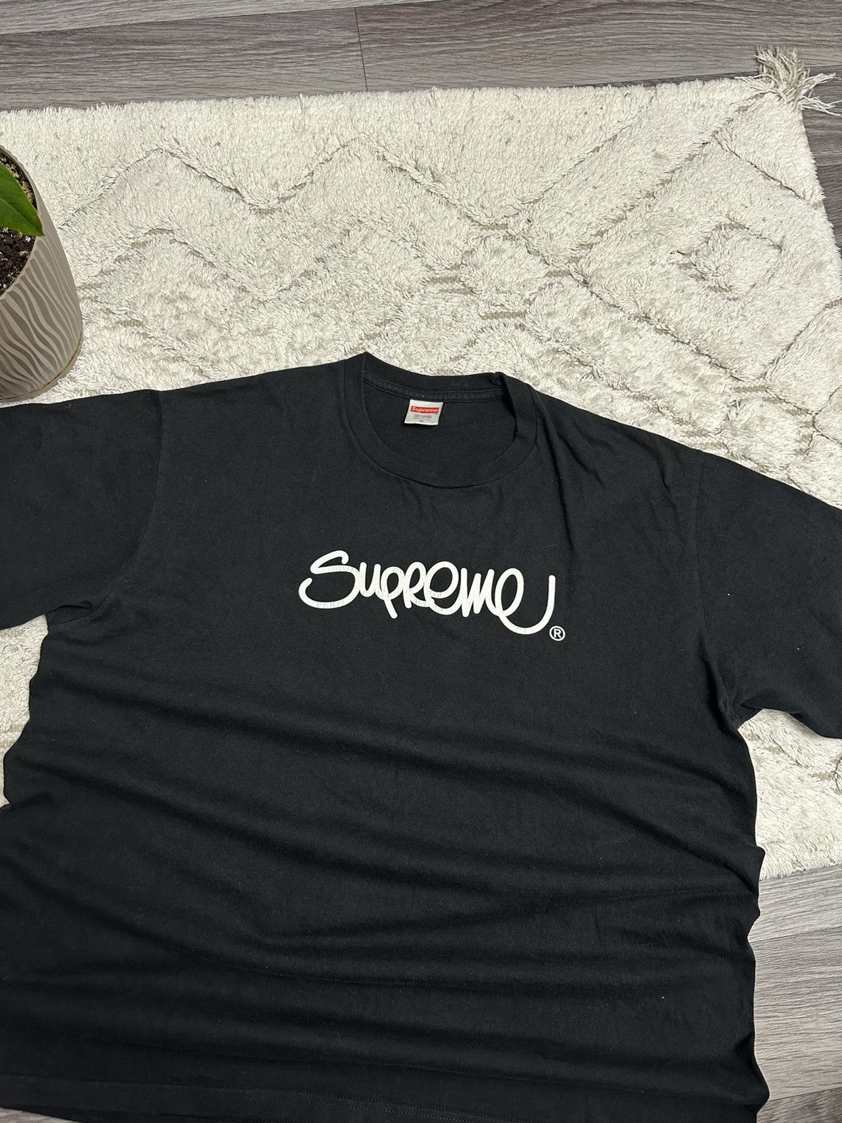 Supreme Supreme Handstyle Tee Black size mens XL hype y2k Size US XL / EU 56 / 4 - 2 Thumbnail
