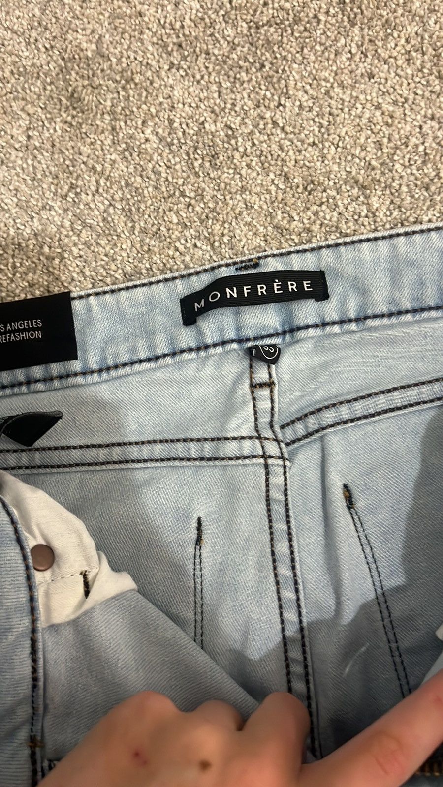 MONFRERE Men’s Monfrere Jeans Size US 33 - 3 Thumbnail